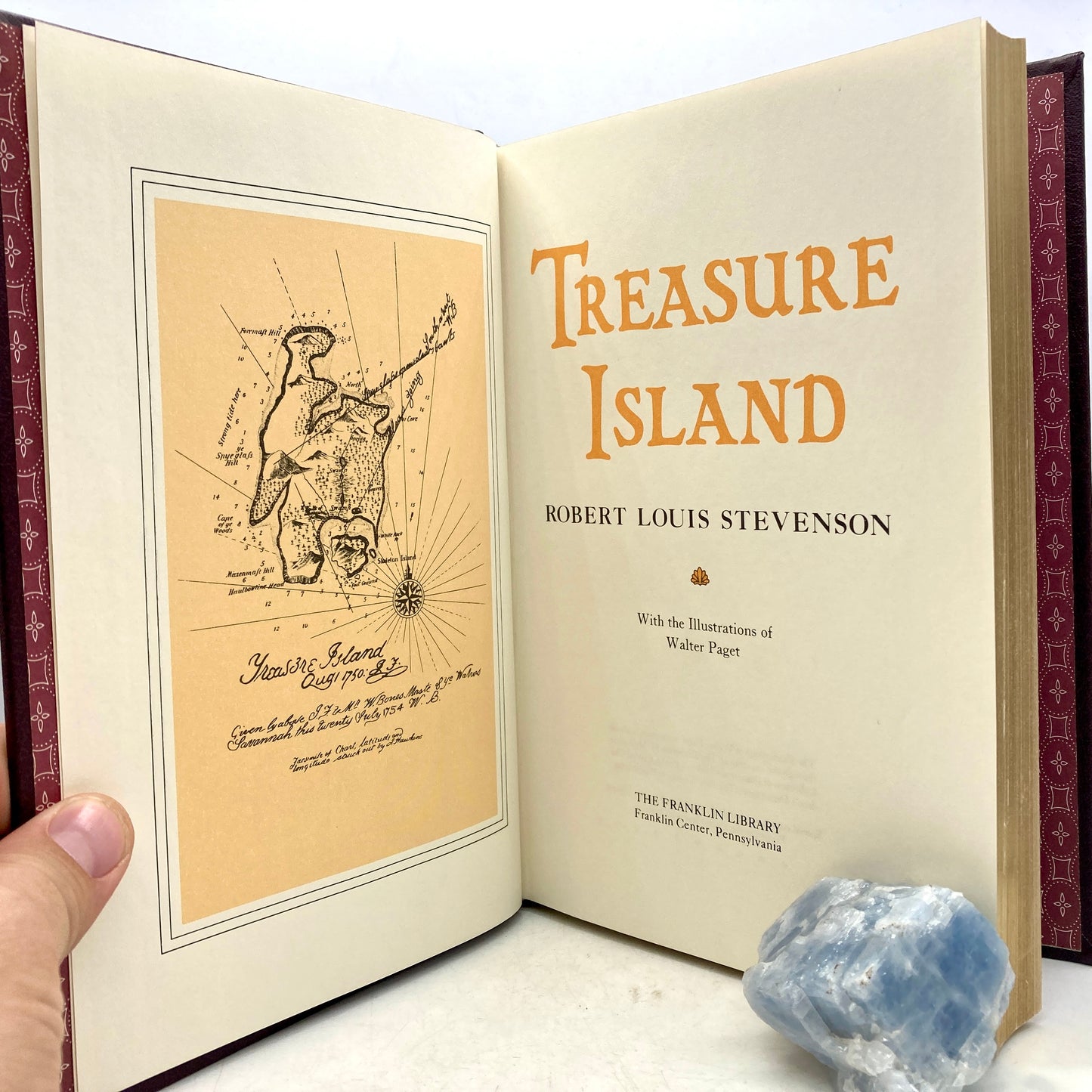 STEVENSON, Robert Louis "Treasure Island" [Franklin Library, 1984] Illustrated