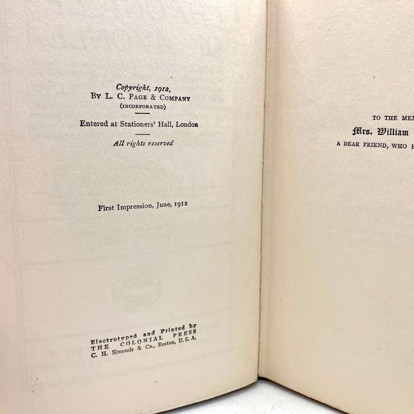 MONTGOMERY, L.M. "Chronicles of Avonlea" [LC Page, 1912] 1st Edition/1st