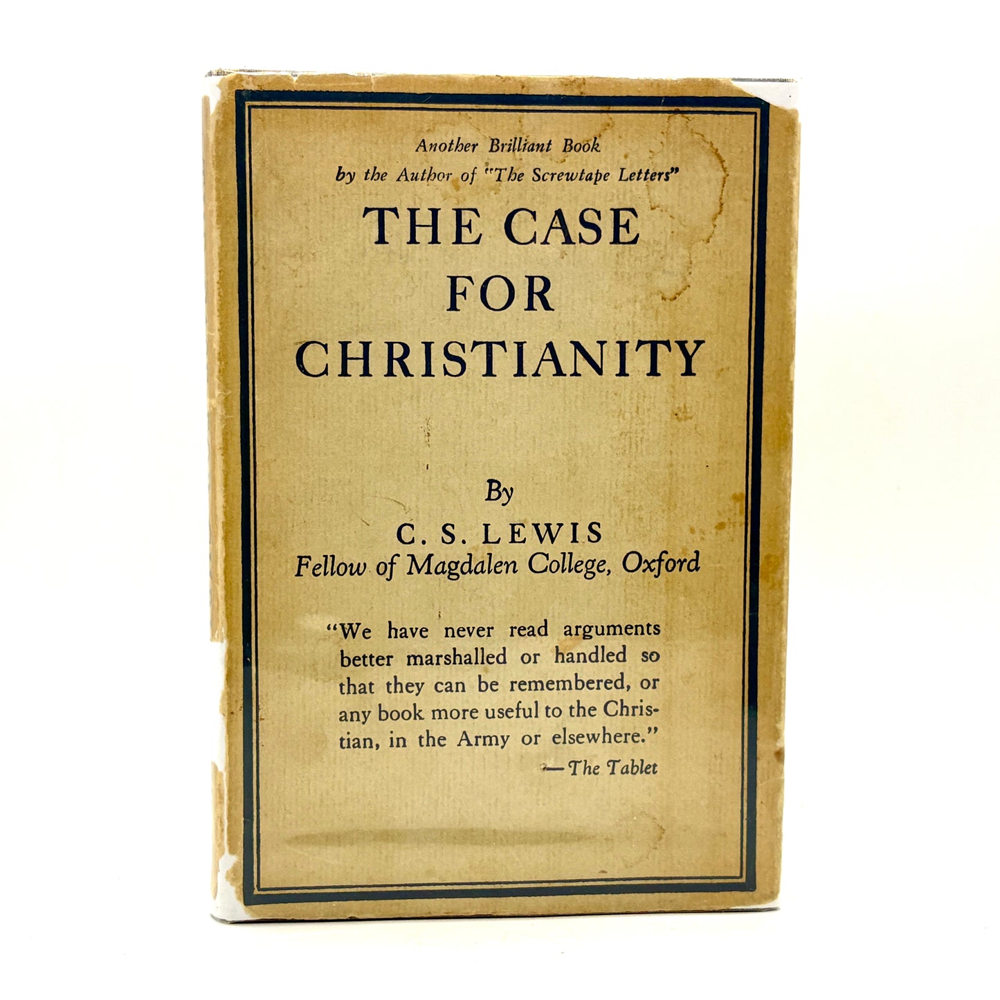 LEWIS, C. S. “The Case for Christianity” [The Macmillan Company, 1956]