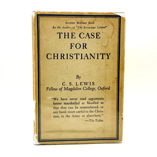 LEWIS, C. S. “The Case for Christianity” [The Macmillan Company, 1956]
