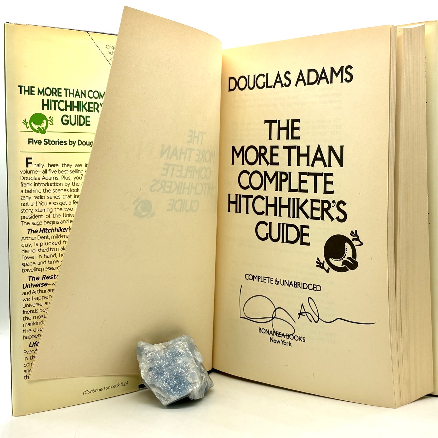ADAMS, Douglas “The More Than Complete Hitchhiker’s Guide” [Bonanza Books, 1989] Signed