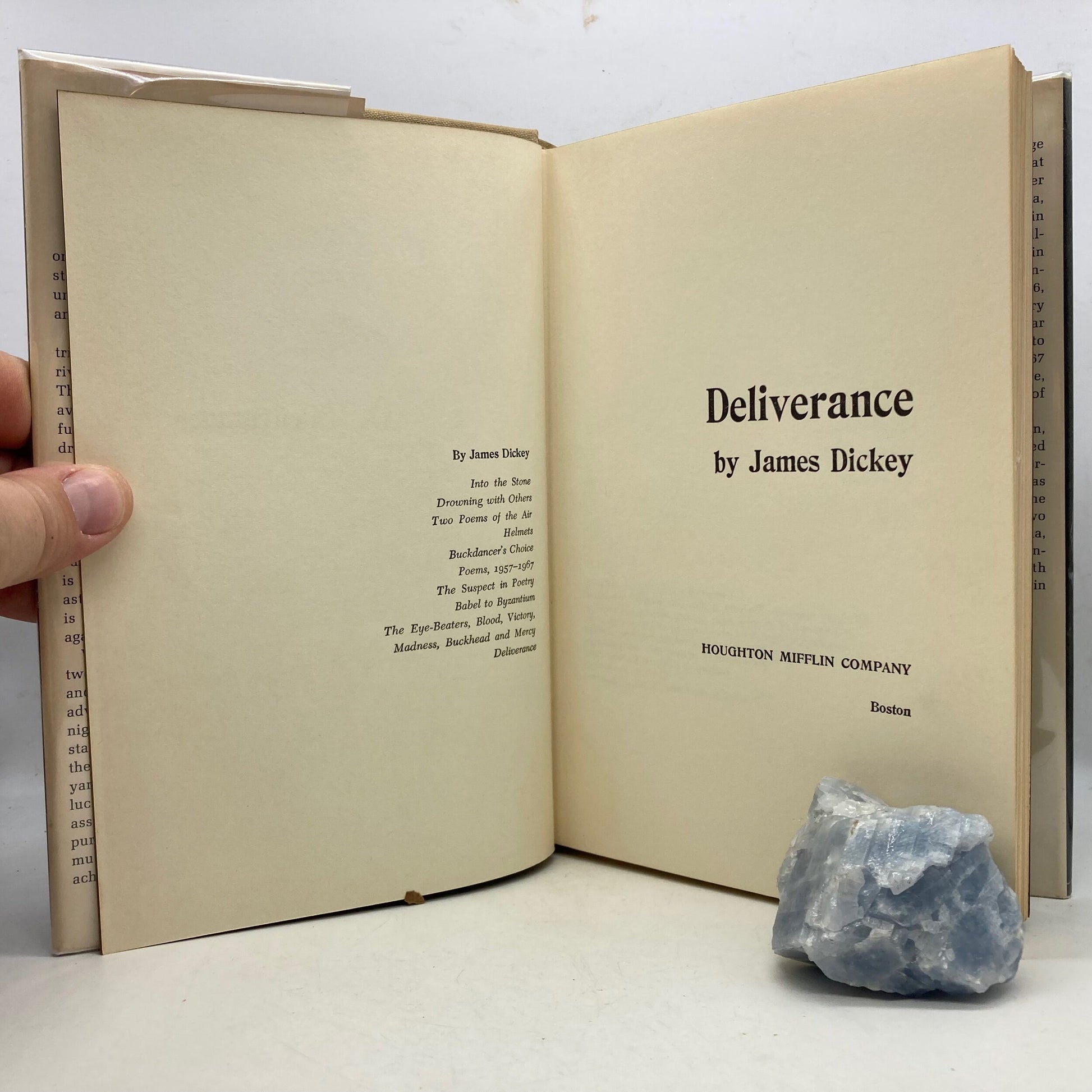 DICKEY, James "Deliverance" [Houghton Mifflin, 1970] - Buzz Bookstore