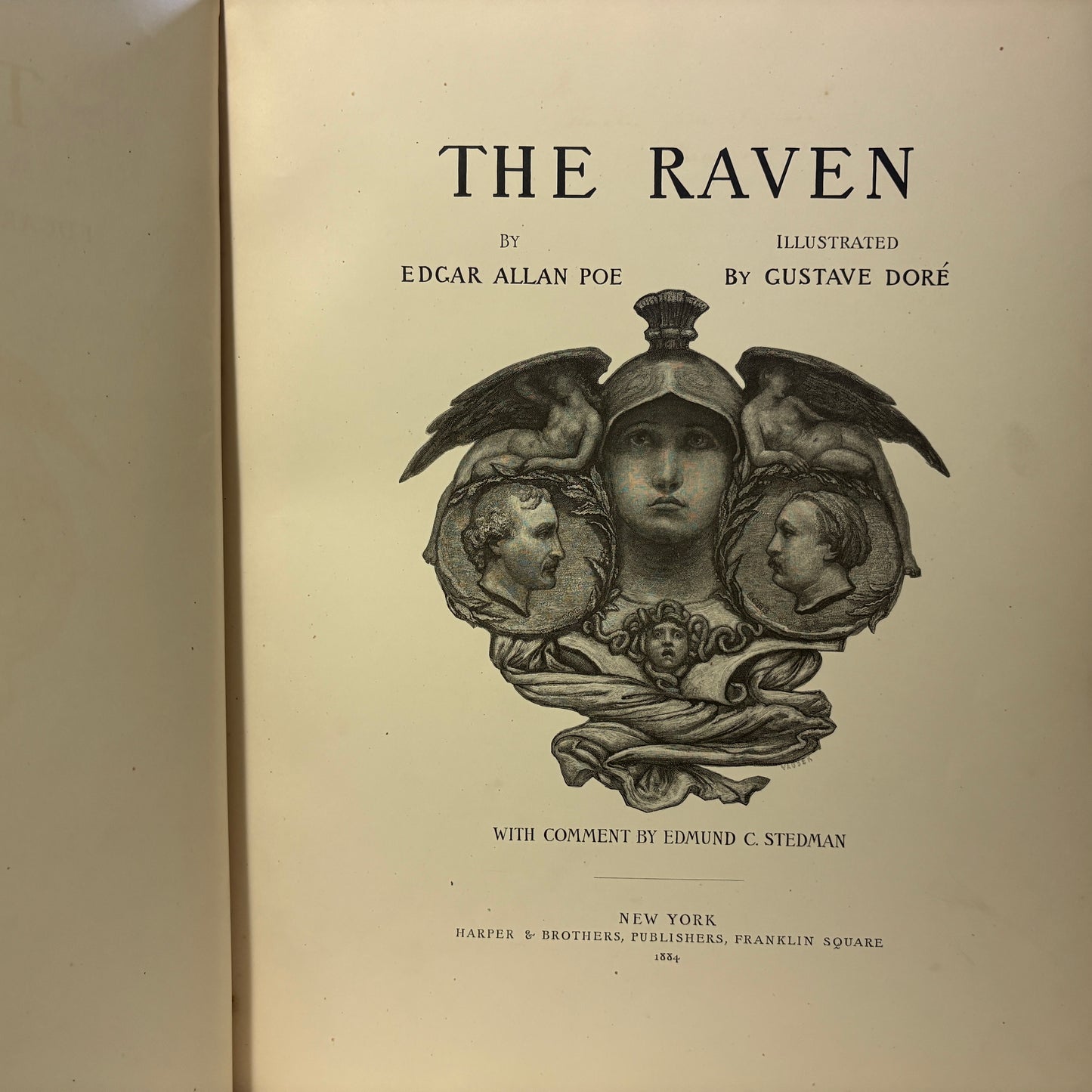 POE, Edgar Allan “The Raven” [Harper & Brothers, 1884] Gustave Doré