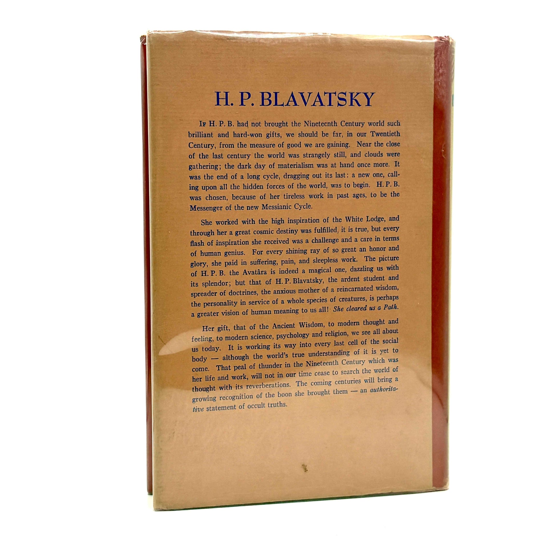 Blavatsky, H. P. "Studies in Occultism" [Theosophical University Press, 1946] 1st