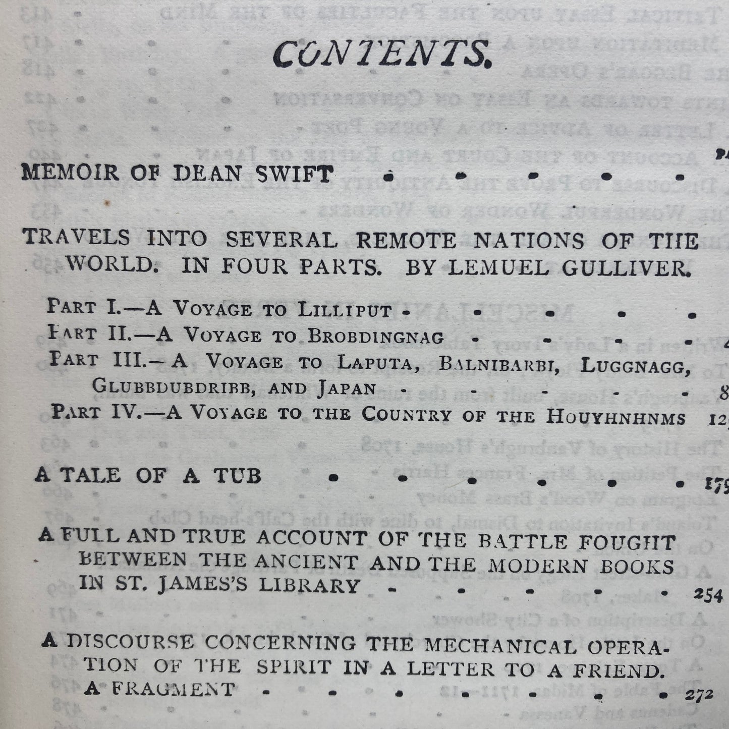 SWIFT, Jonathan "The Choice Works of Dean Swift" [John W. Lovell, n.d./1876]