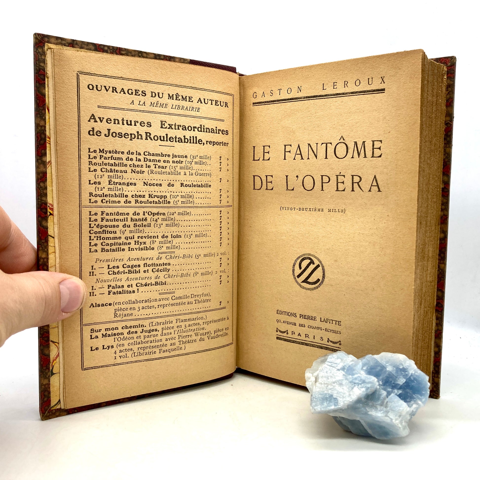 LEROUX, Gaston "Le Fantôme de l'Opéra" [Editions Pierre Lafitte, 1922] - Buzz Bookstore