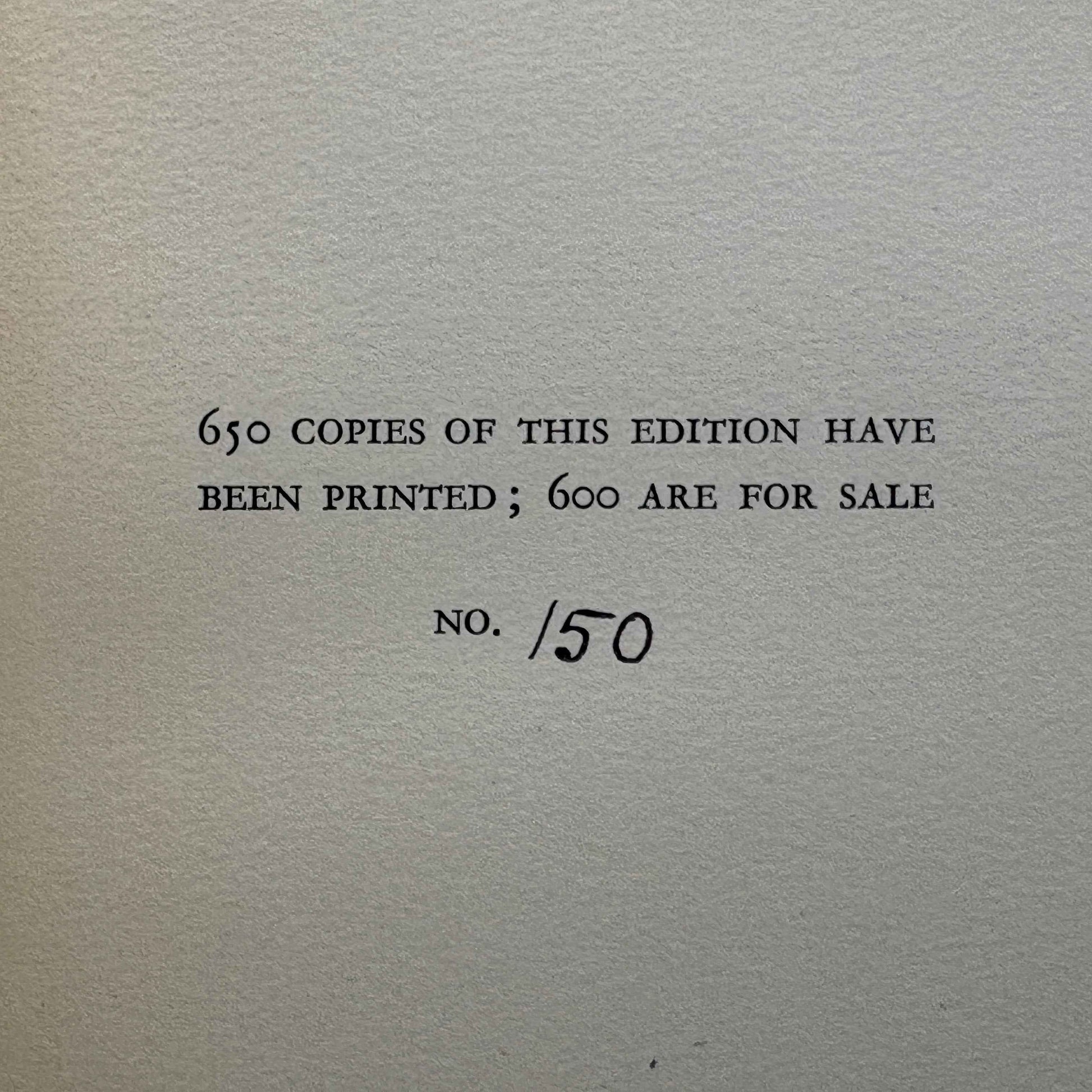 DOUGLAS, Norman "Paneros" [Chatto & Windus, 1931] Limited 1st Edition