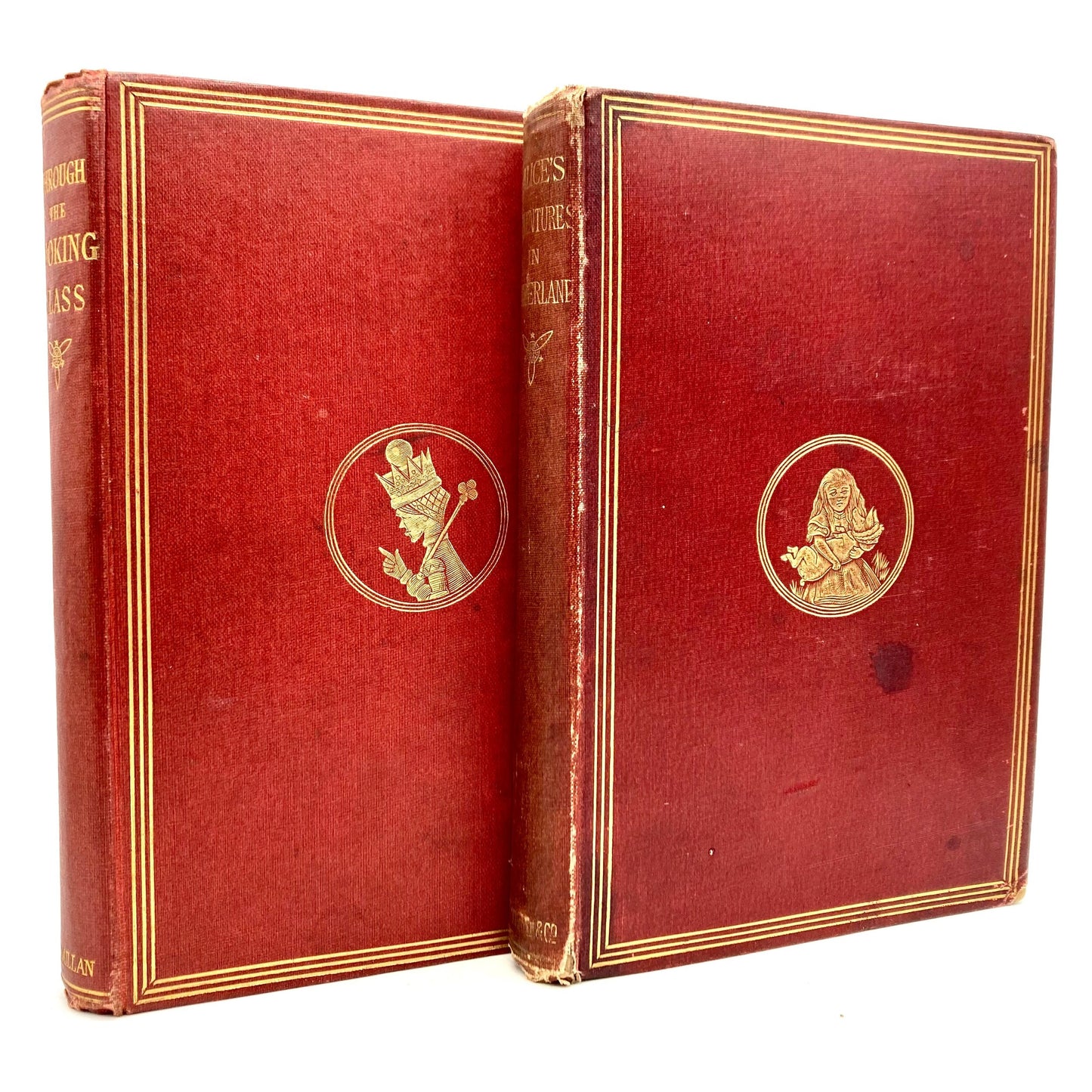 CARROLL, Lewis "Alice in Wonderland"/"Through the Looking Glass" [Macmillan, 1882/1872] (Signed) - Buzz Bookstore