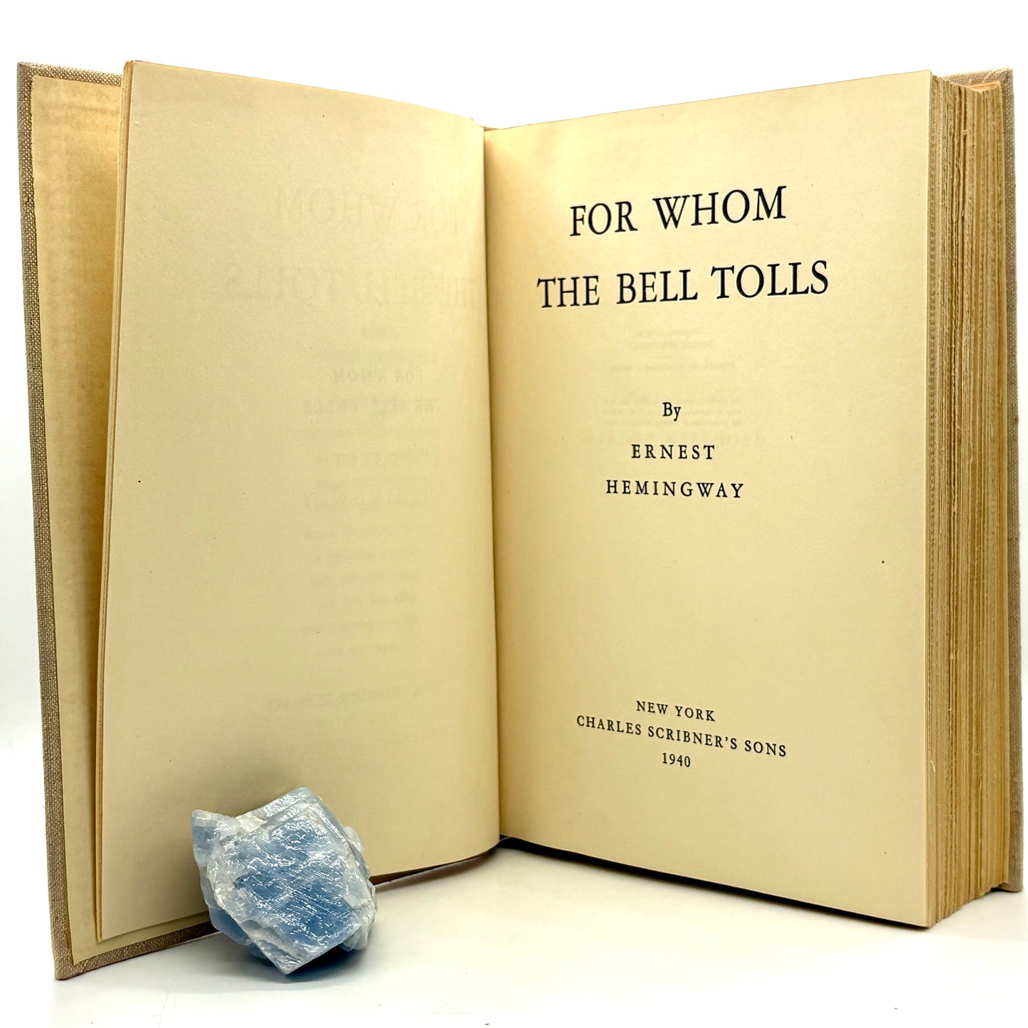 HEMINGWAY, Ernest “For Whom the Bell Tolls” [Charles Scribner’s Sons, 1940] 1st ED