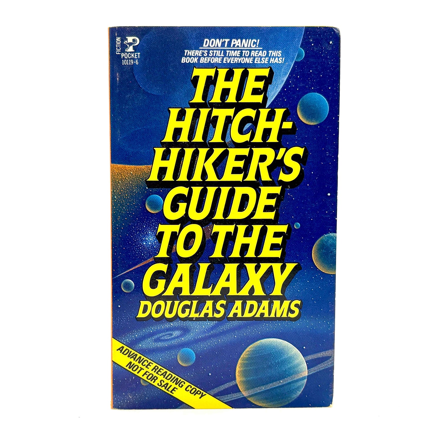ADAMS, Douglas “The Hitchhiker’s Guide to the Galaxy” [Pocket Books, 1981] ARC