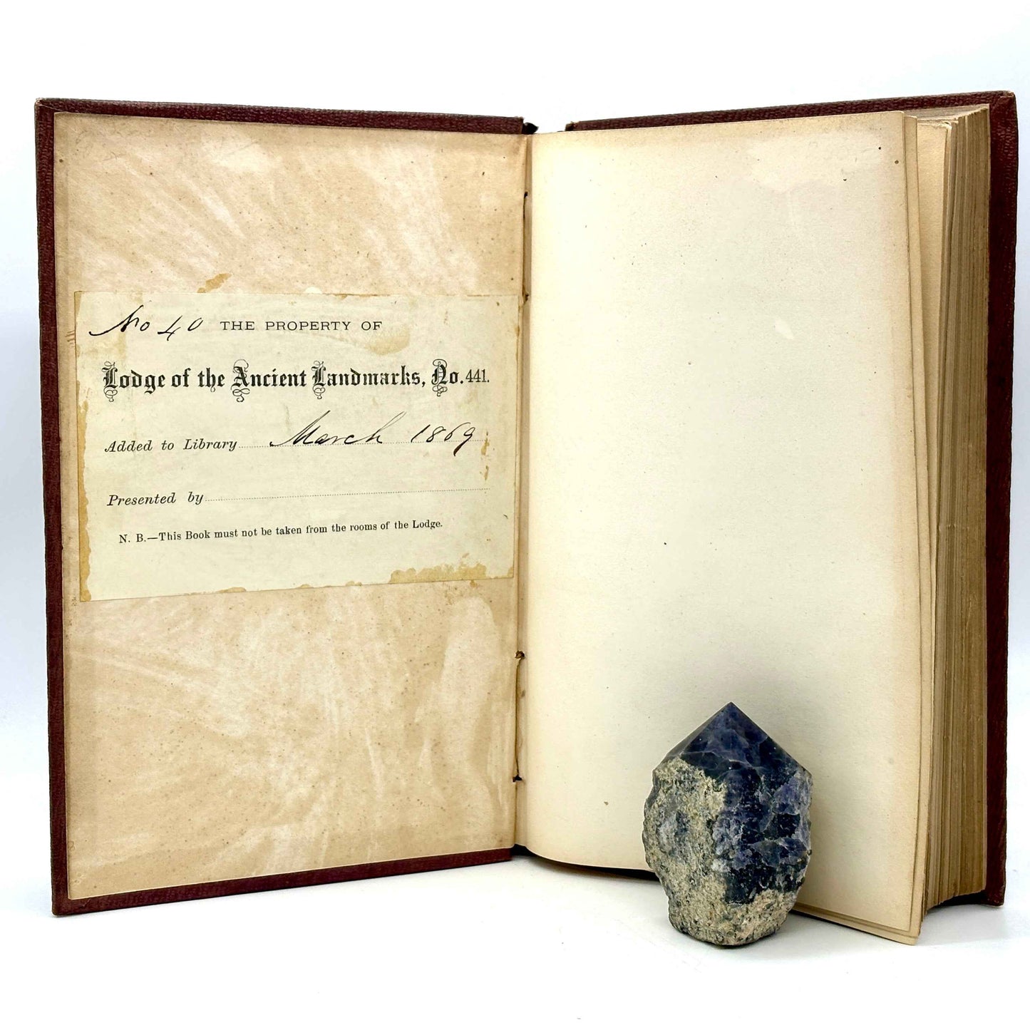 SCOTT, Charles "The Keystone of the Masonic Arch" [Thomas Palmer, 1856]