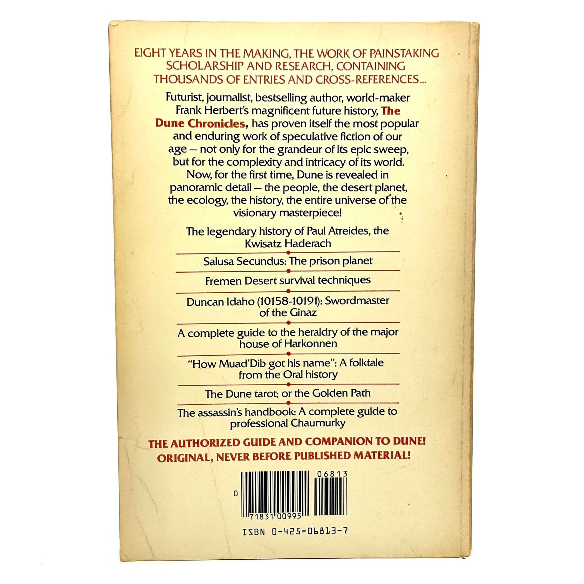 MCNELLY, Willis "The Dune Encyclopedia" [Berkley, 1984]