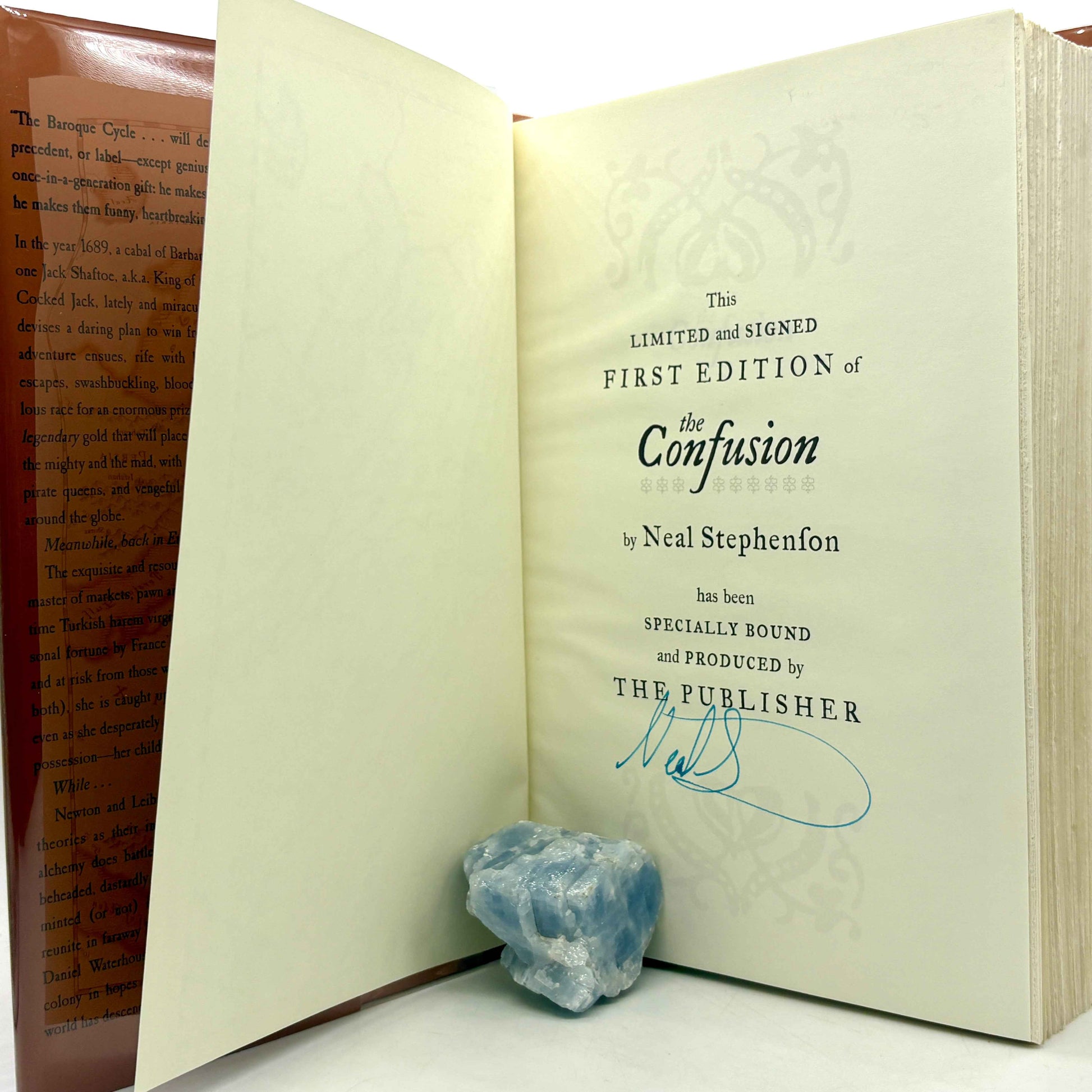 STEPHENSON, Neal “The Confusion” [William Morrow, 2004] Signed Limited 1st Edition