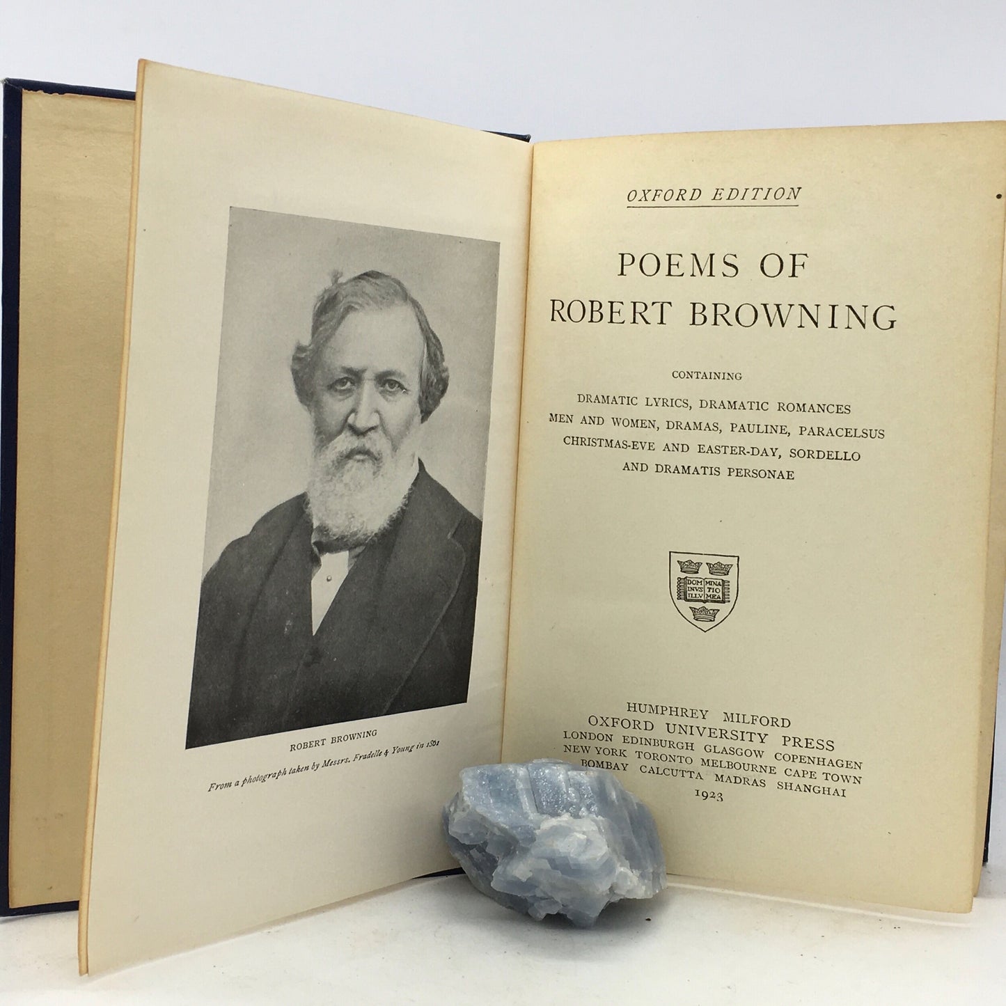 VARIOUS 4 Volume Poetry Set - Shelley, Browning, Wordsworth, Blake [Oxford University Press, 1923-25] - Buzz Bookstore