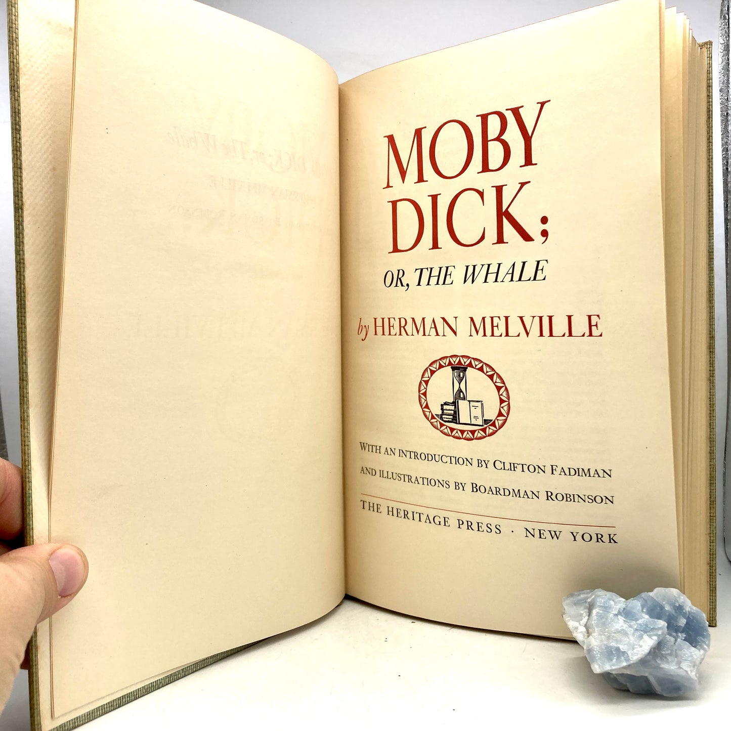 MELVILLE, Herman "Moby Dick" [Heritage Press, 1943] - Buzz Bookstore