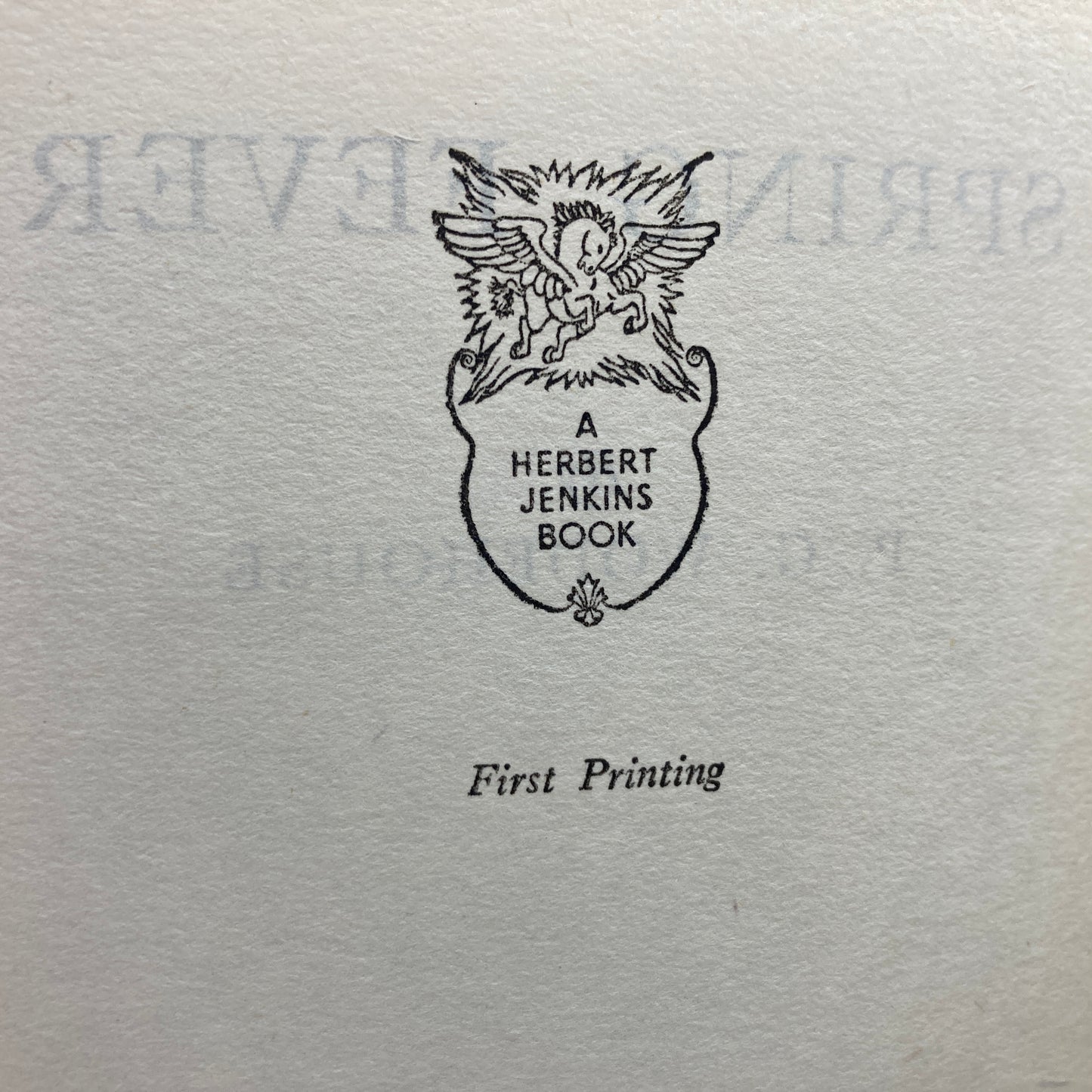 WODEHOUSE, P.G. "Spring Fever" [Herbert Jenkins, 1948] 1st Printing