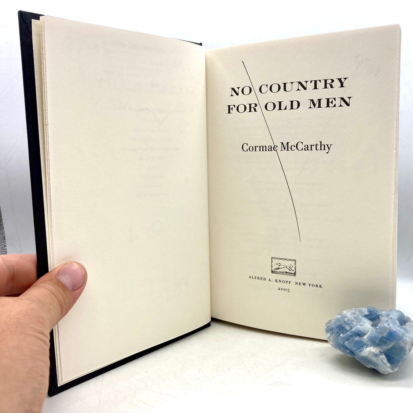 MCCARTHY, Cormac "No Country For Old Men" [Alfred A. Knopf, 2005] 1st Edition