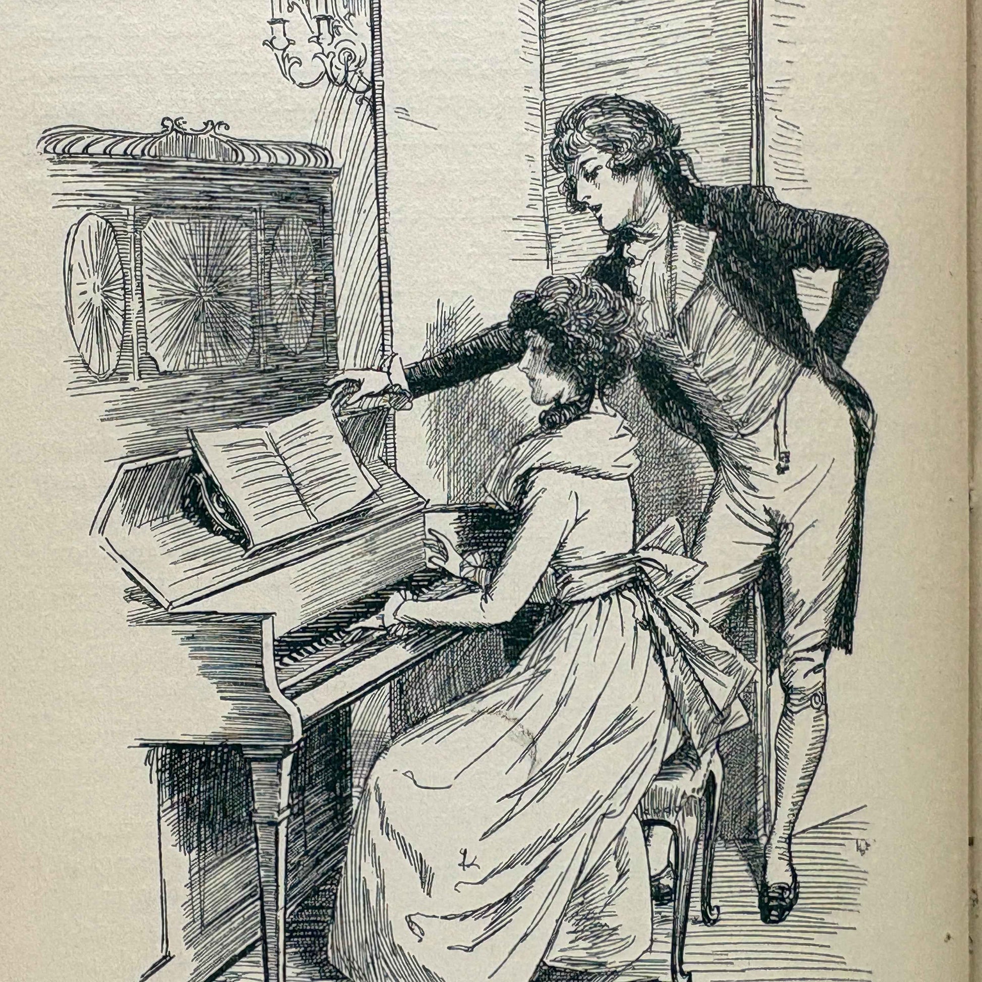 AUSTEN, Jane “Sense and Sensibility” [Macmillan, 1896] Hugh Thomson, Peacock