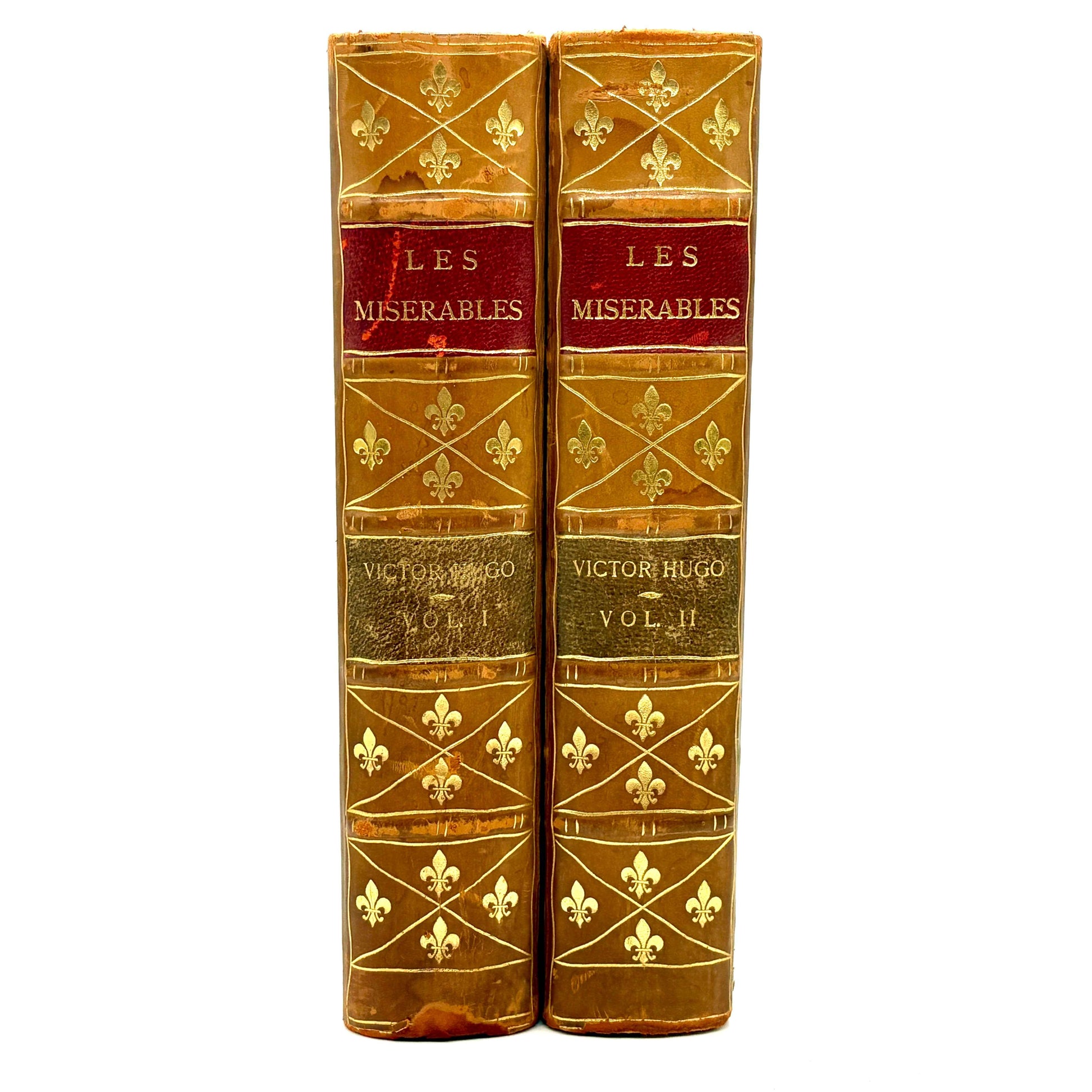 HUGO, Victor "Les Misérables" [Thomas Y. Crowell, 1887] Illustrated, Leather