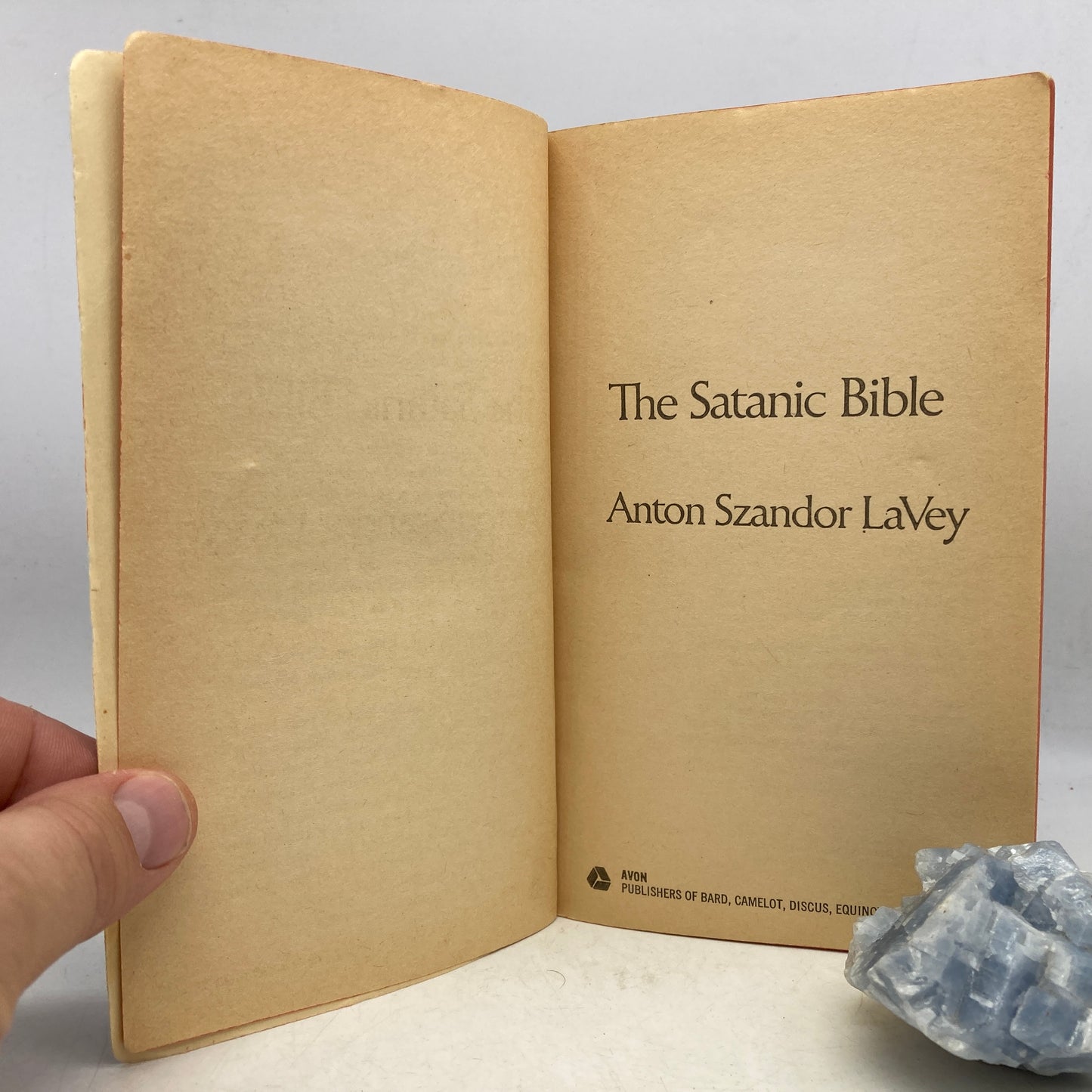 LAVEY, Anton Szander "The Satanic Bible" [Avon, 1969] 9th Printing