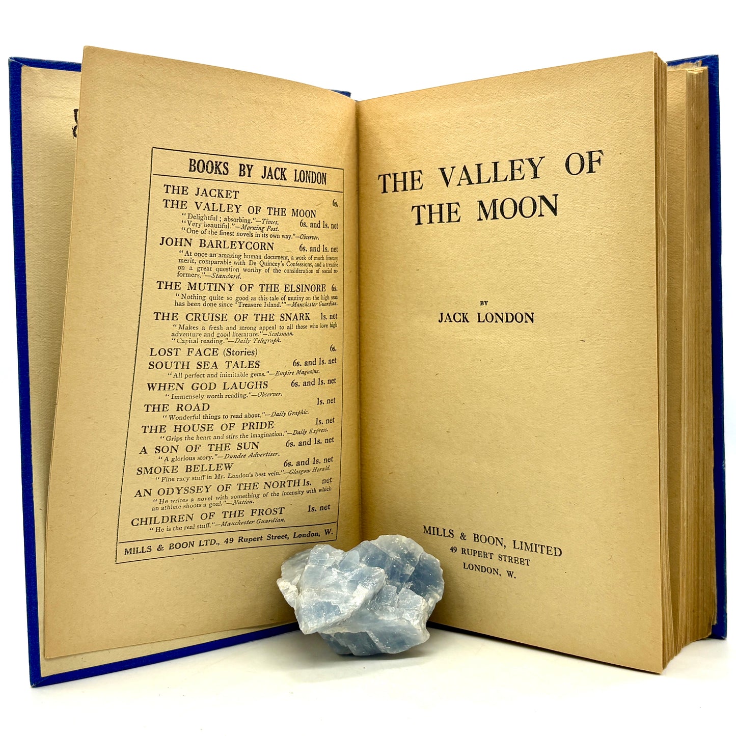 LONDON, Jack “The Valley of the Moon” [Mills & Boon, 1914] 1st UK Edition