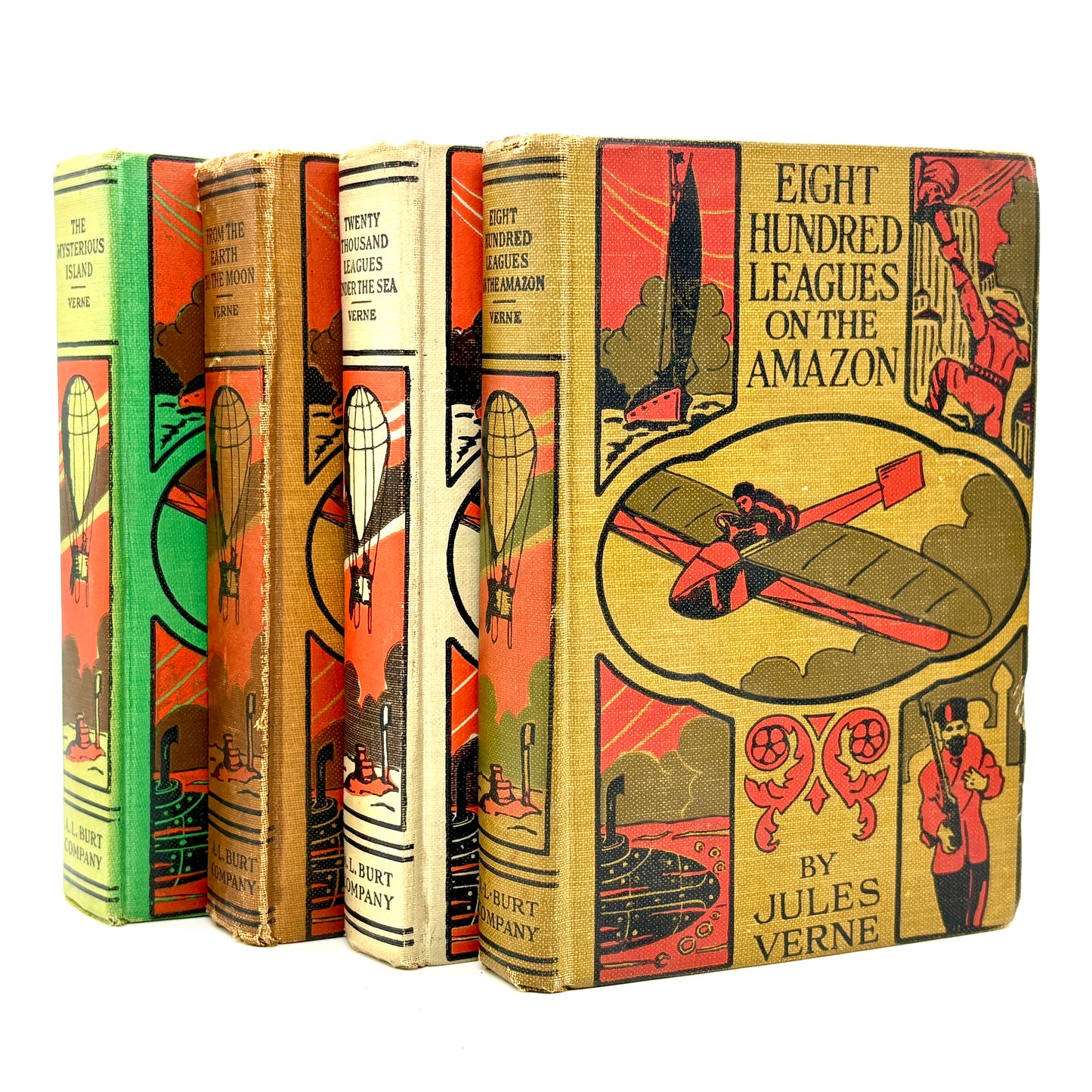 VERNE, Jules "Twenty Thousand Leagues Under the Sea" + 3 more [AL Burt, c1932]