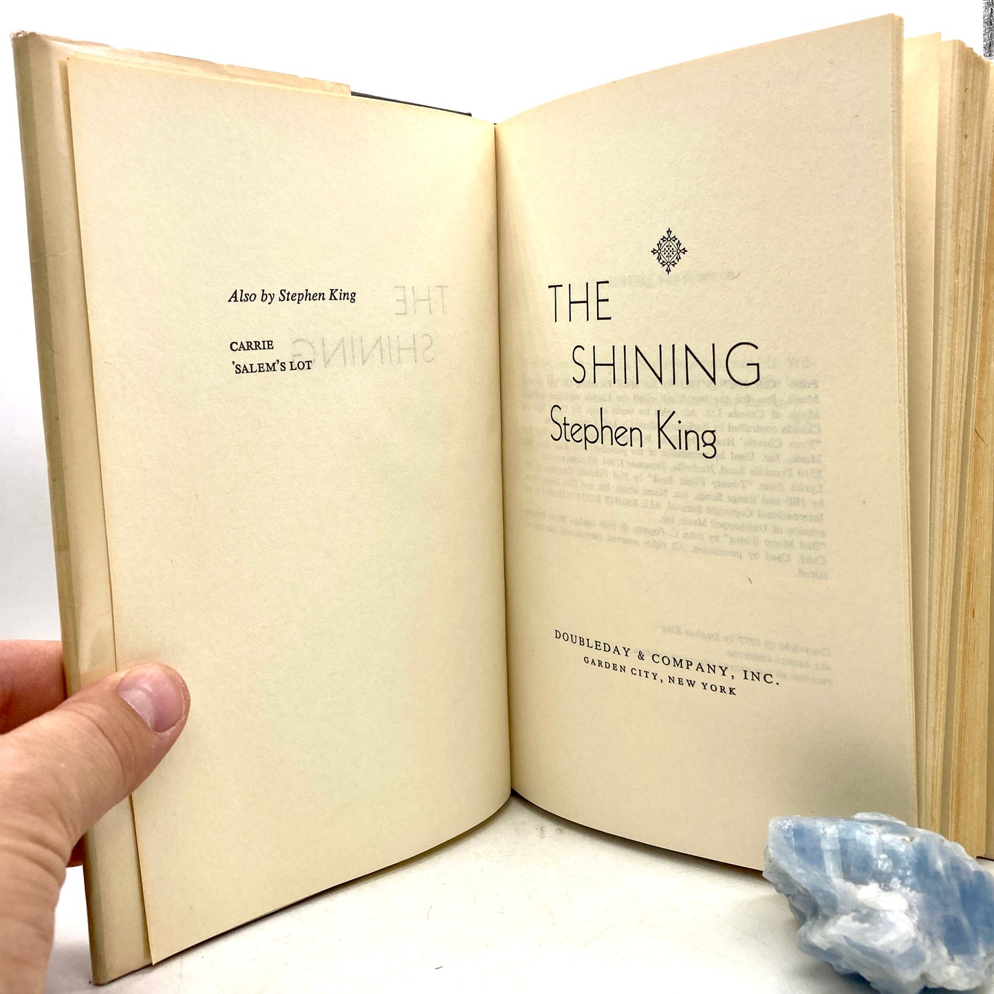 KING, Stephen "The Shining" [Doubleday, 1977] 1st Book Club Edition