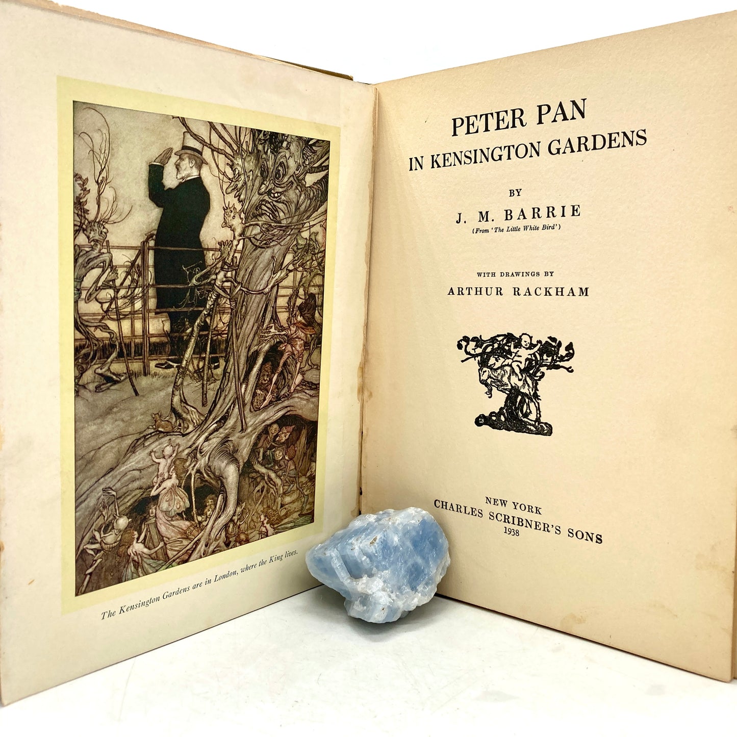 BARRIE, J.M. "Peter Pan in Kensington Gardens" [Charles Scribner's Sons, 1938]