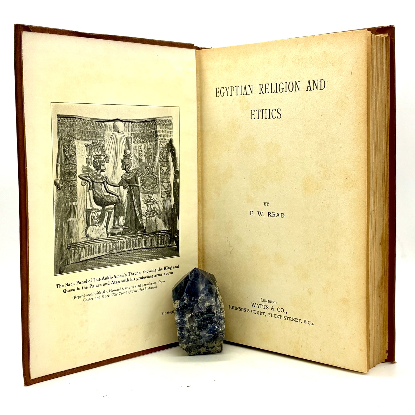 READ, F. W. "Egyptian Religion and Ethics" [Watts & Co., 1925] Book of the Dead