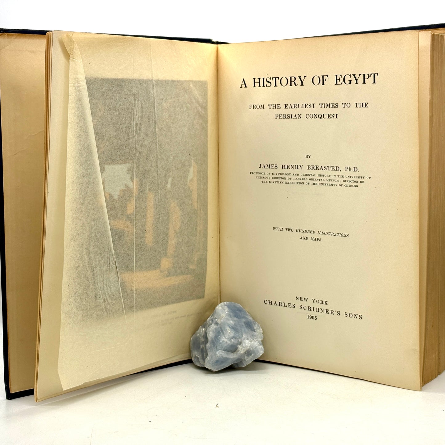 BREASTED, James Henry "A History of Egypt" [Scribner's, 1905] 1st Edition