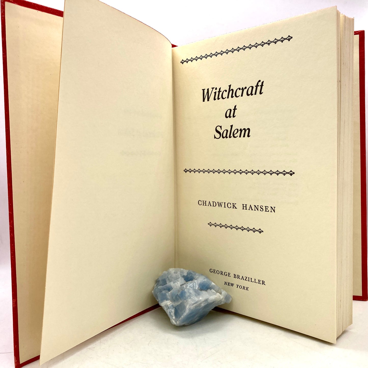 HANSEN, Chadwick "Witchcraft at Salem" [George Braziller, 1970] 1st/6th