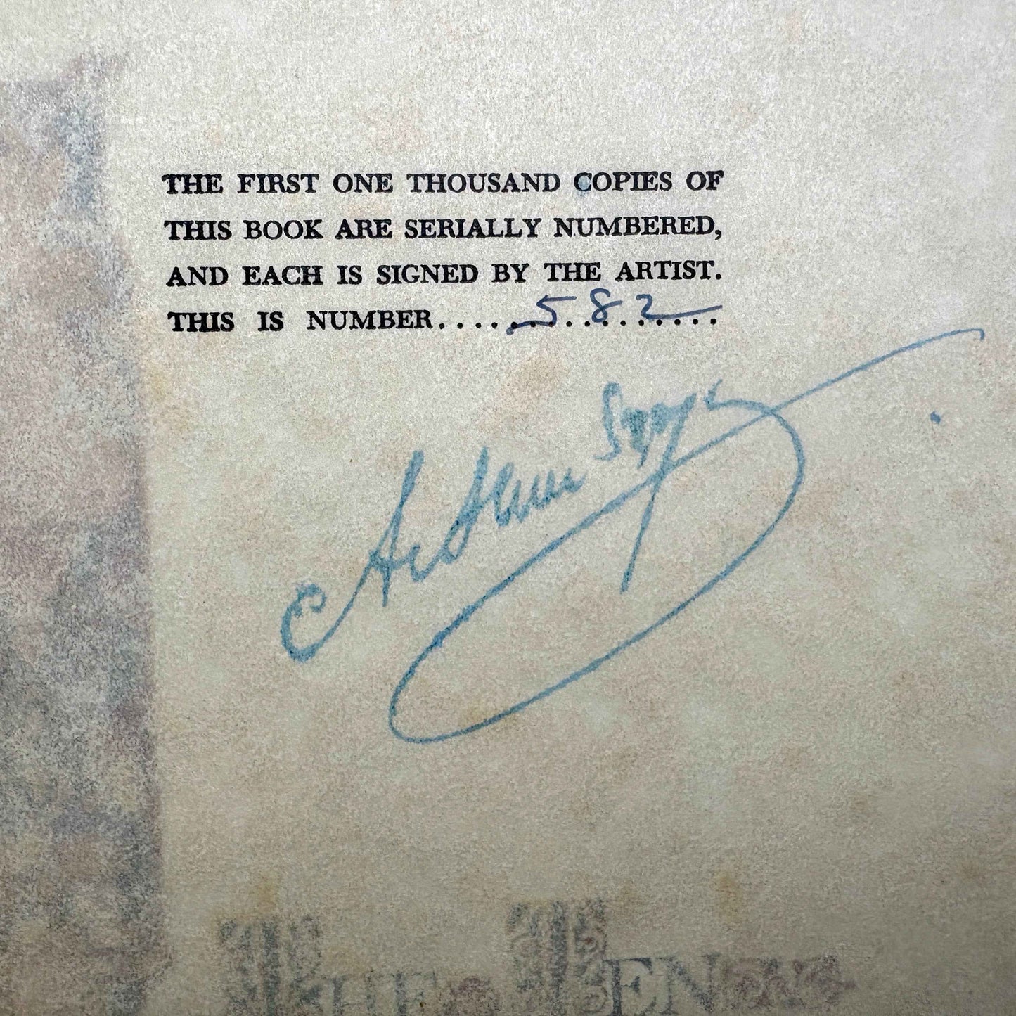 SZYK, Arthur "The Ten Commandments" [John C. Winston, 1947] Signed, Numbered
