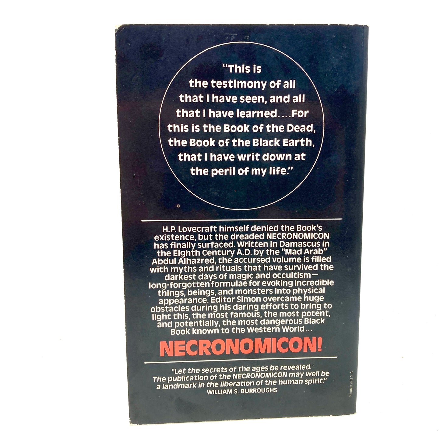 SIMON "Necronomicon" [Avon Books, 1980] 5th Printing