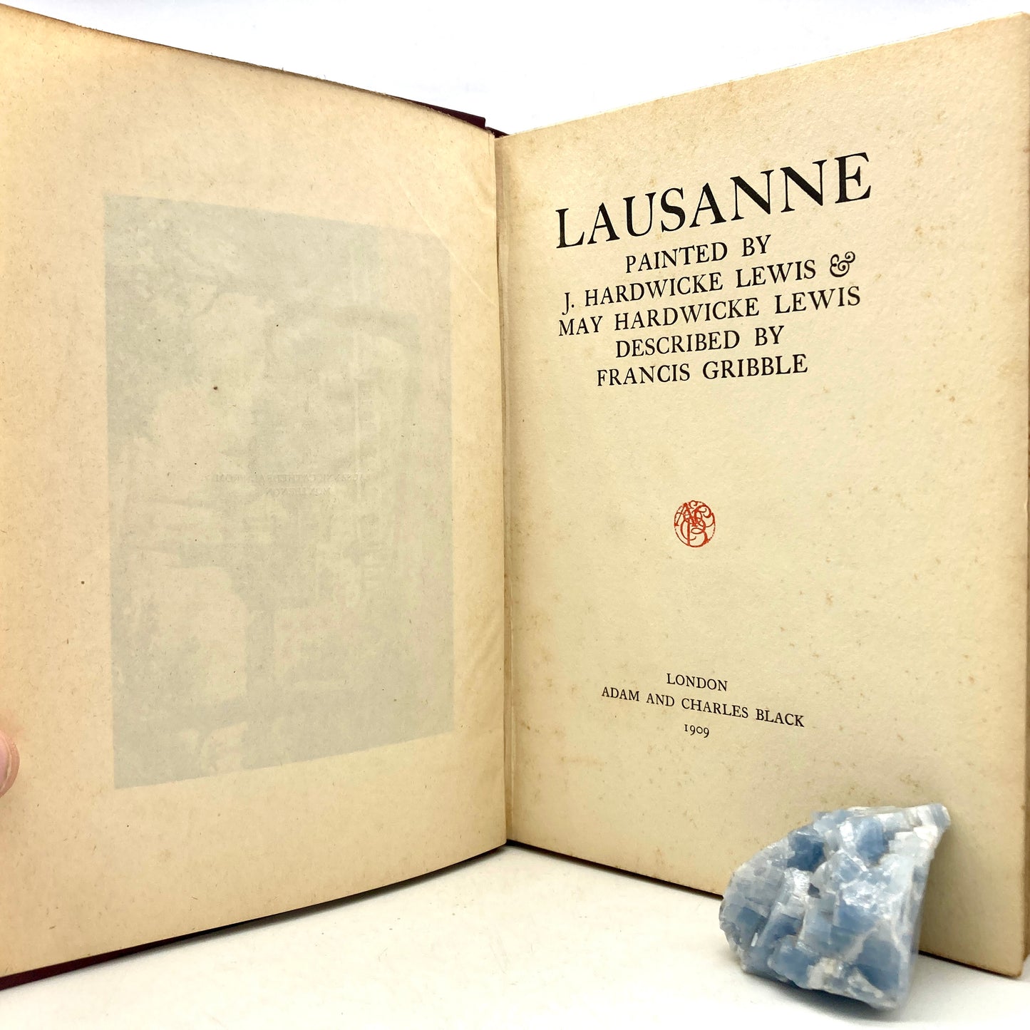 GRIBBLE, Francis "Lausanne" [Adam and Charles Black, 1909] - Buzz Bookstore