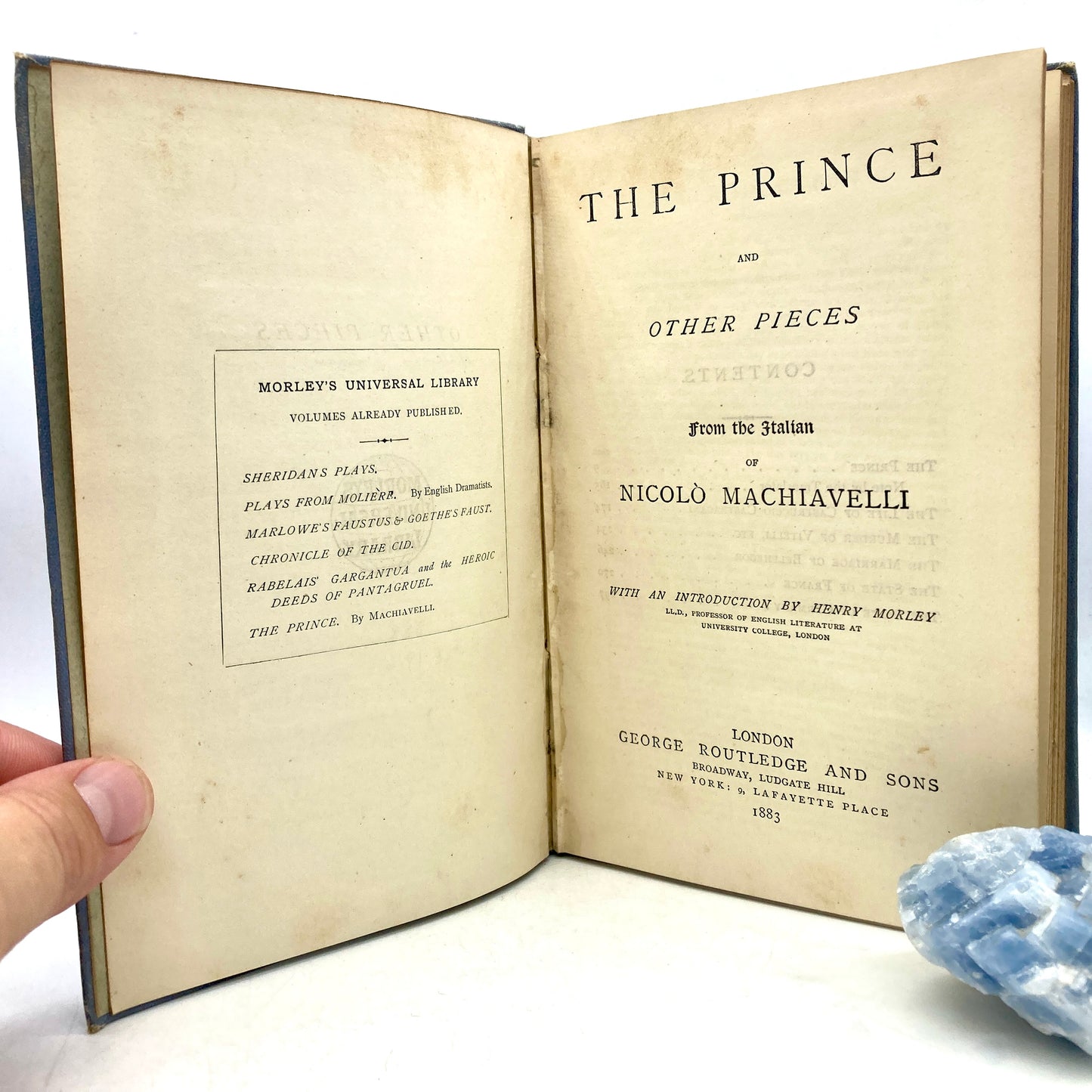 MACHIAVELLI, Niccolo "The Prince" [George Routledge & Sons, 1883]