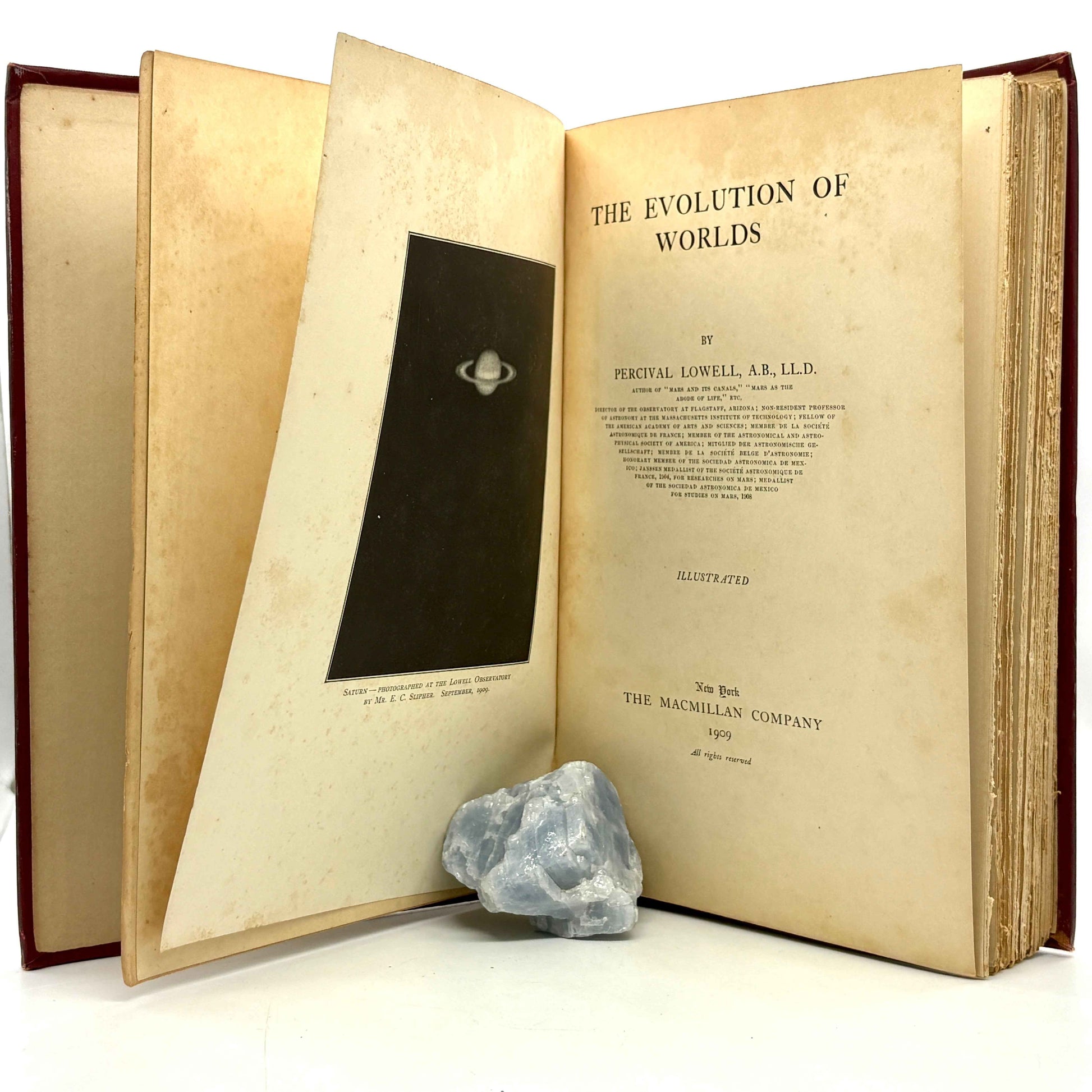 LOWELL, Percival "The Evolution of Worlds" [Macmillan, 1909] 1st Edition