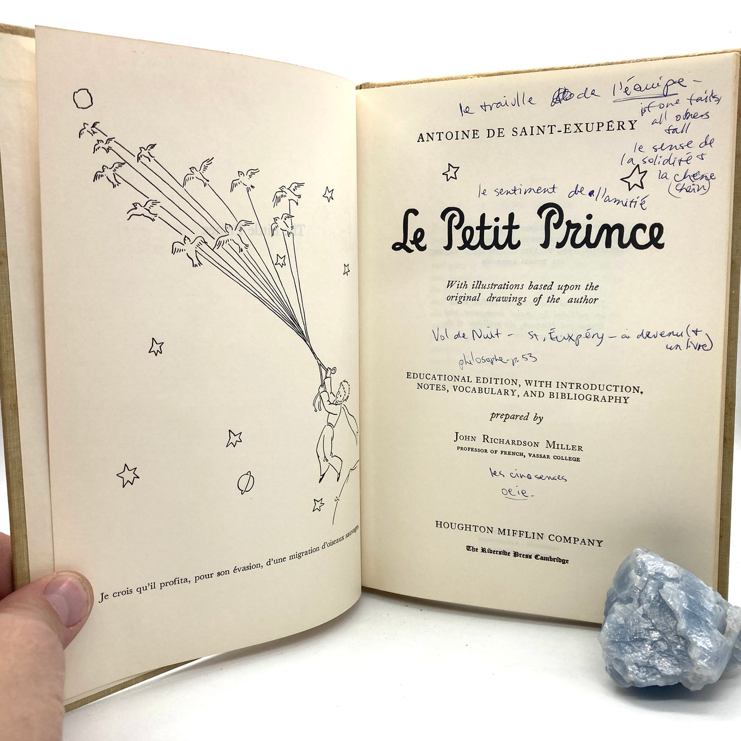 DE SAINT-EXUPERY, Antoine "Le Petit Prince" [Houghton Mifflin, 1946]