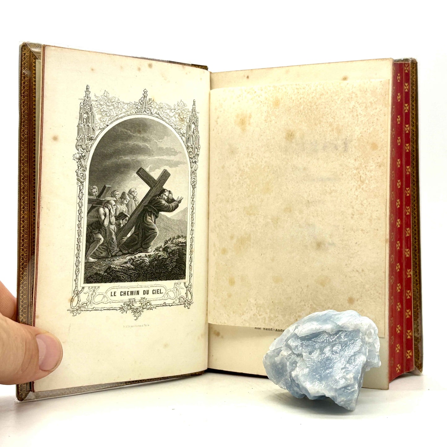 BAUTIN, M. L'Abbe L. "L'Imitation de Jesus-Christ" [Furne, 1855] Gauffered Red