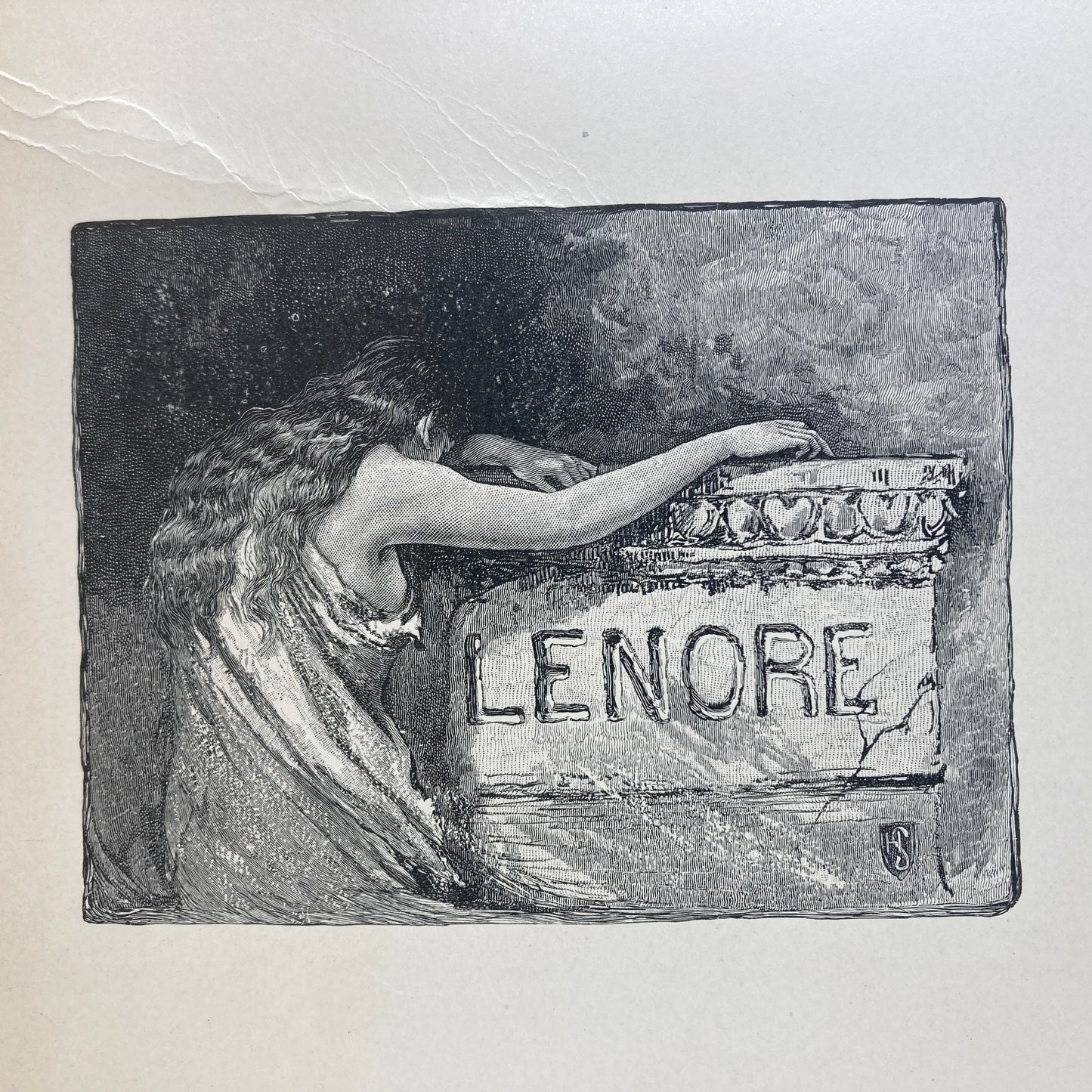 POE, Edgar Allan "Lenore" [H.M. Caldwell, 1885] Illustrated