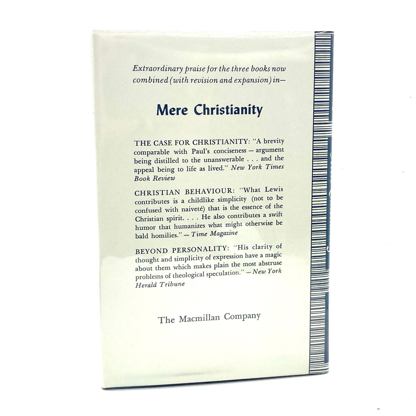 LEWIS, C.S. "Mere Christianity" [Macmillan, 1952] 1st US Edition, 1st Printing