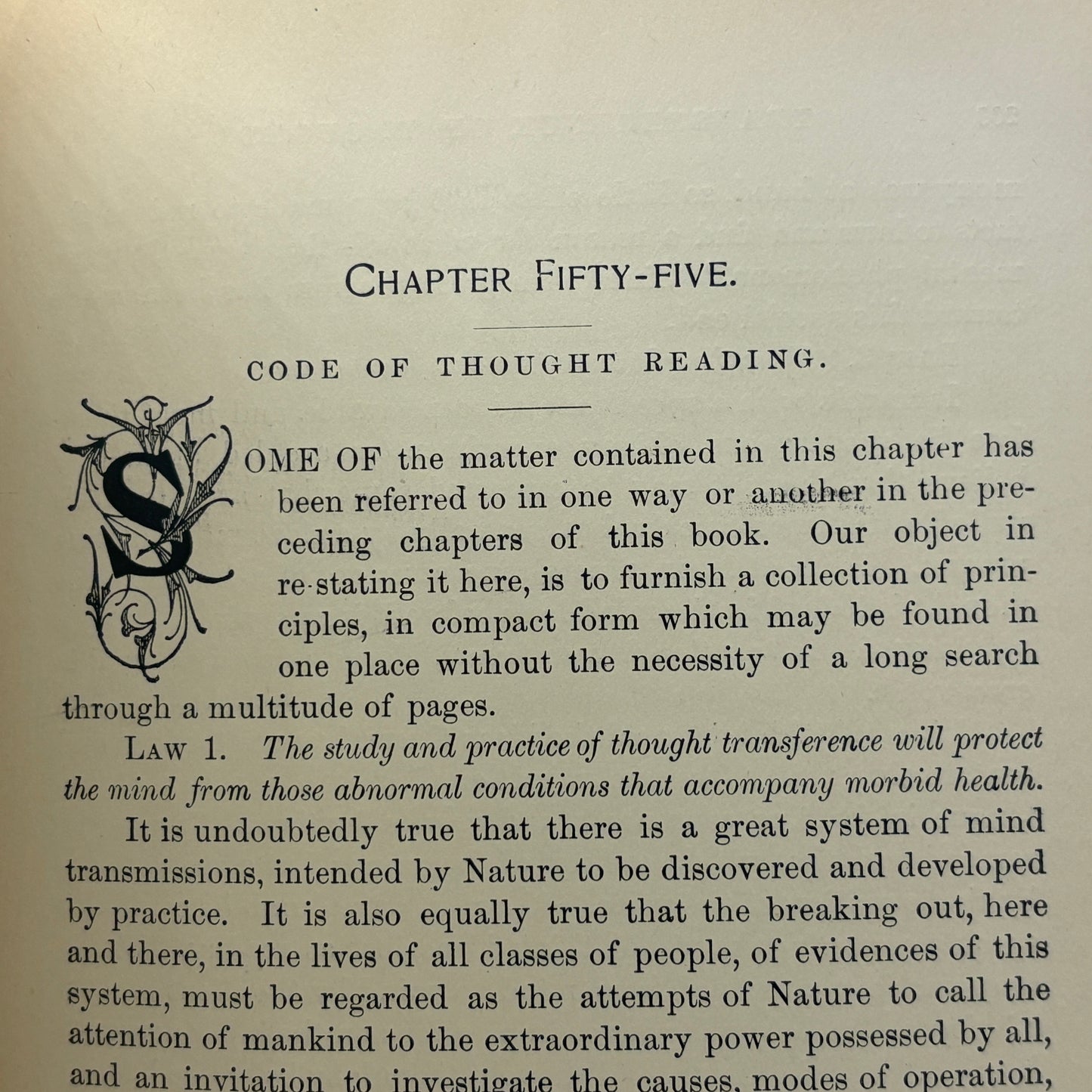 SHAFTESBURY, Edmund "Transference of Thought" [Martyn College Press, 1896]