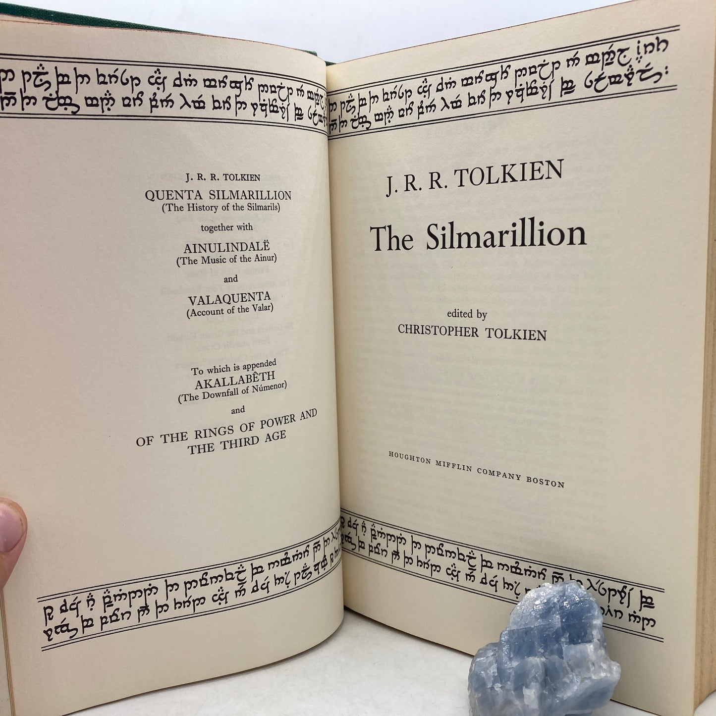 TOLKIEN, J.R.R. "The Silmarillion" [Houghton Mifflin, 1977] 1st Edition/8th Printing