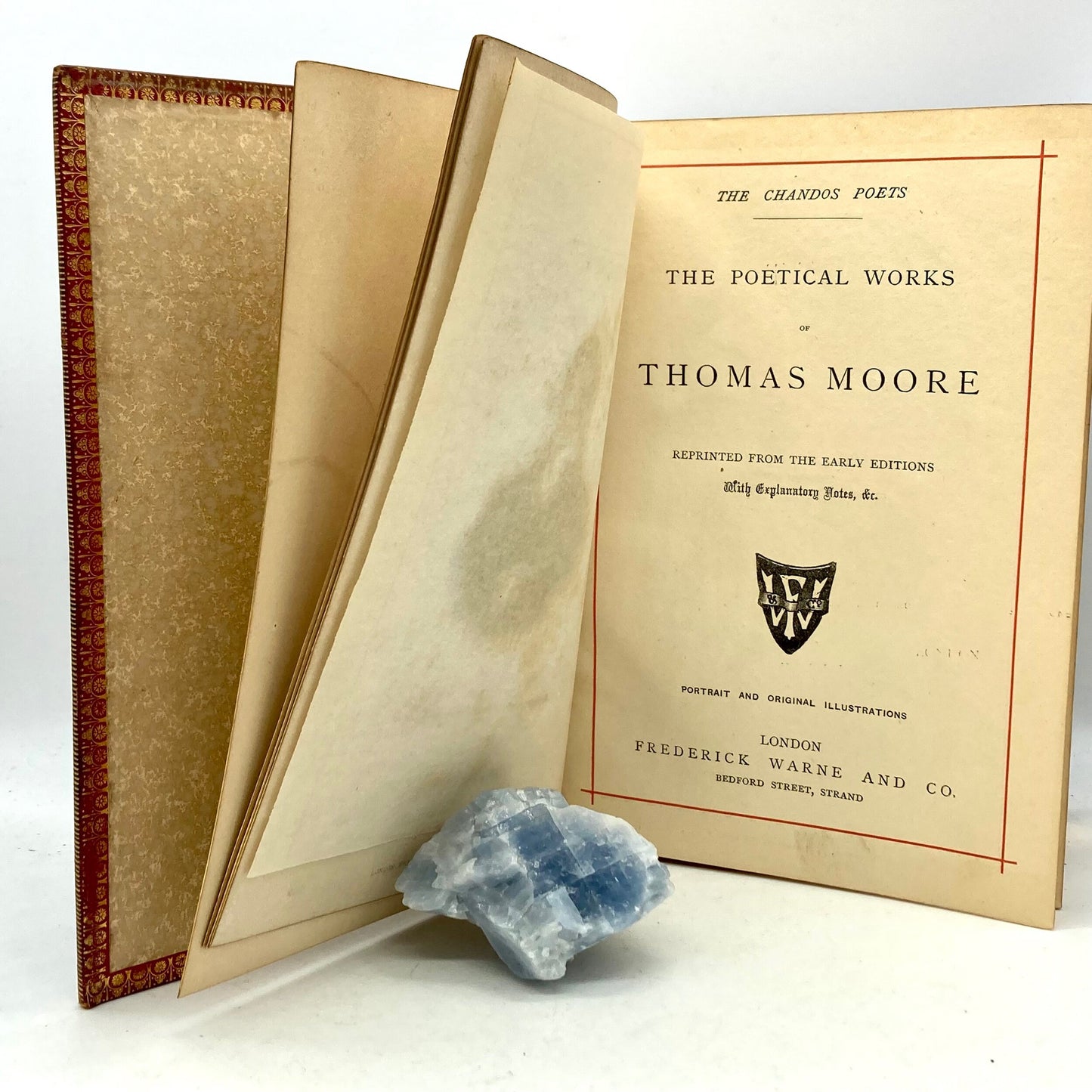 MOORE, Thomas “The Poetical Works of Thomas Moore” [Frederick Warne & Co, c1884] - Buzz Bookstore