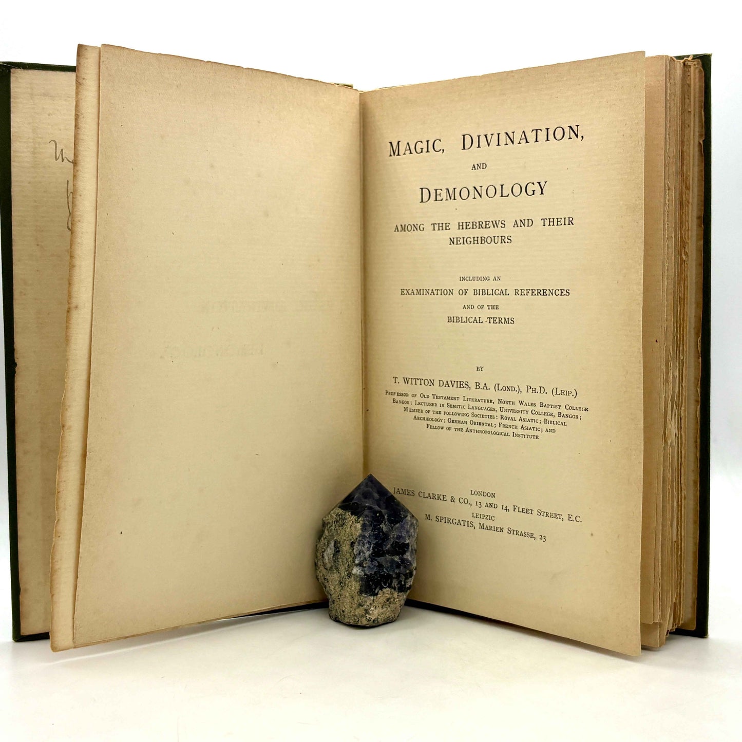 Davies, T. Witton "Magic, Divination, & Demonology Among the Hebrews" [Clarke, 1898]