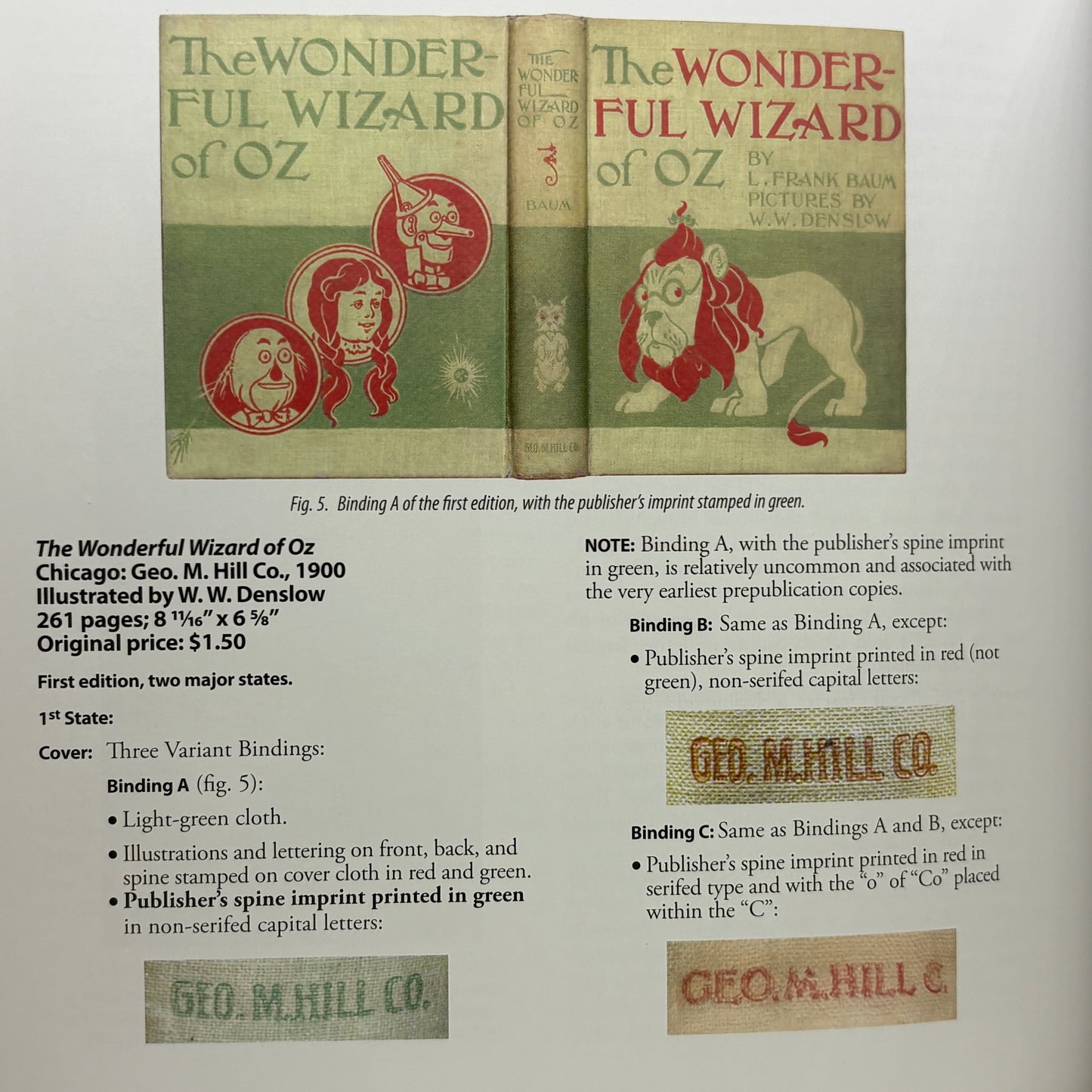 BIENVENUE, Paul R. & SCHMIDT, Robert E. “The Book Collector’s Guide to L. Frank Baum” [2009]