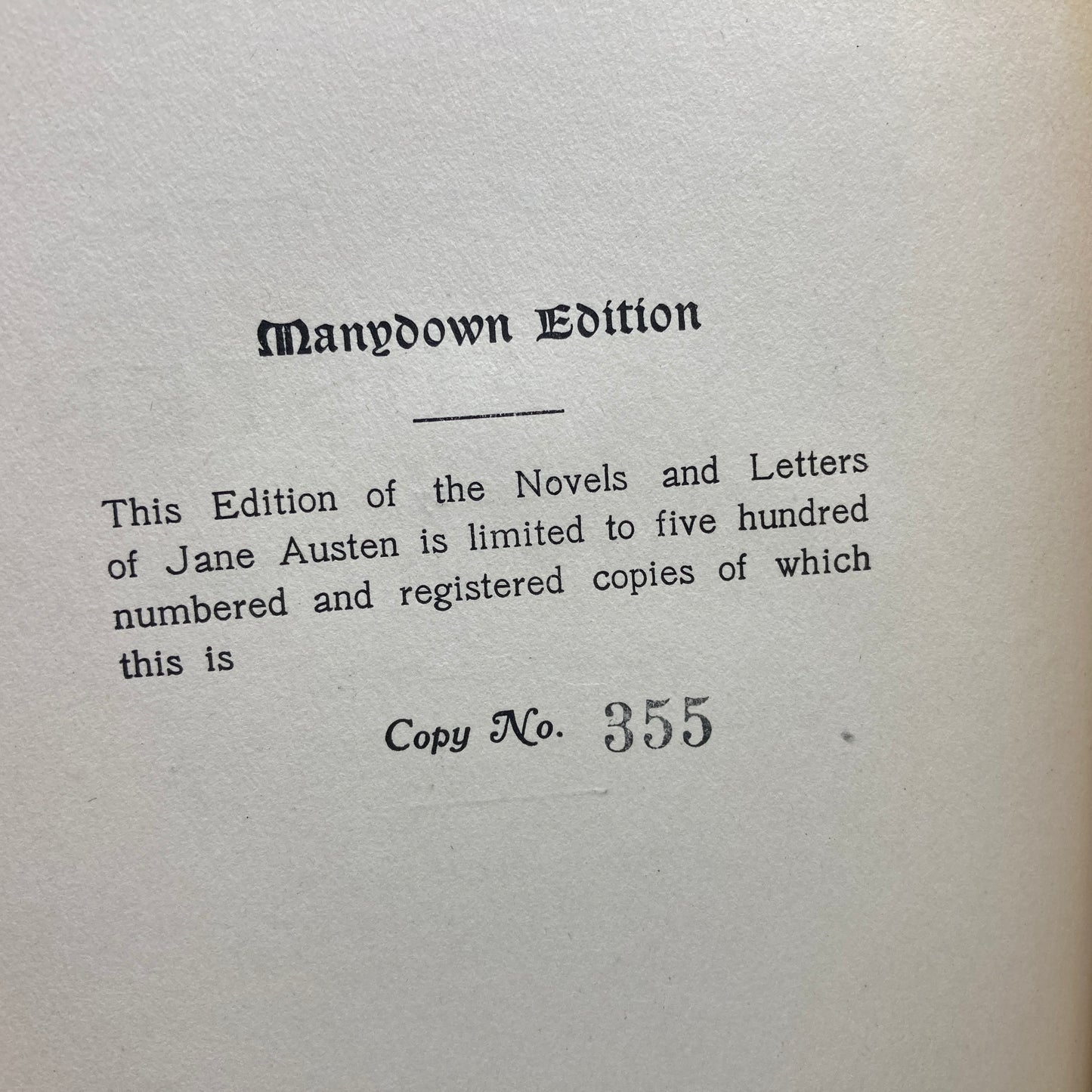 AUSTEN, Jane "Persuasion" [Society of English & French Literature, n.d./1906]