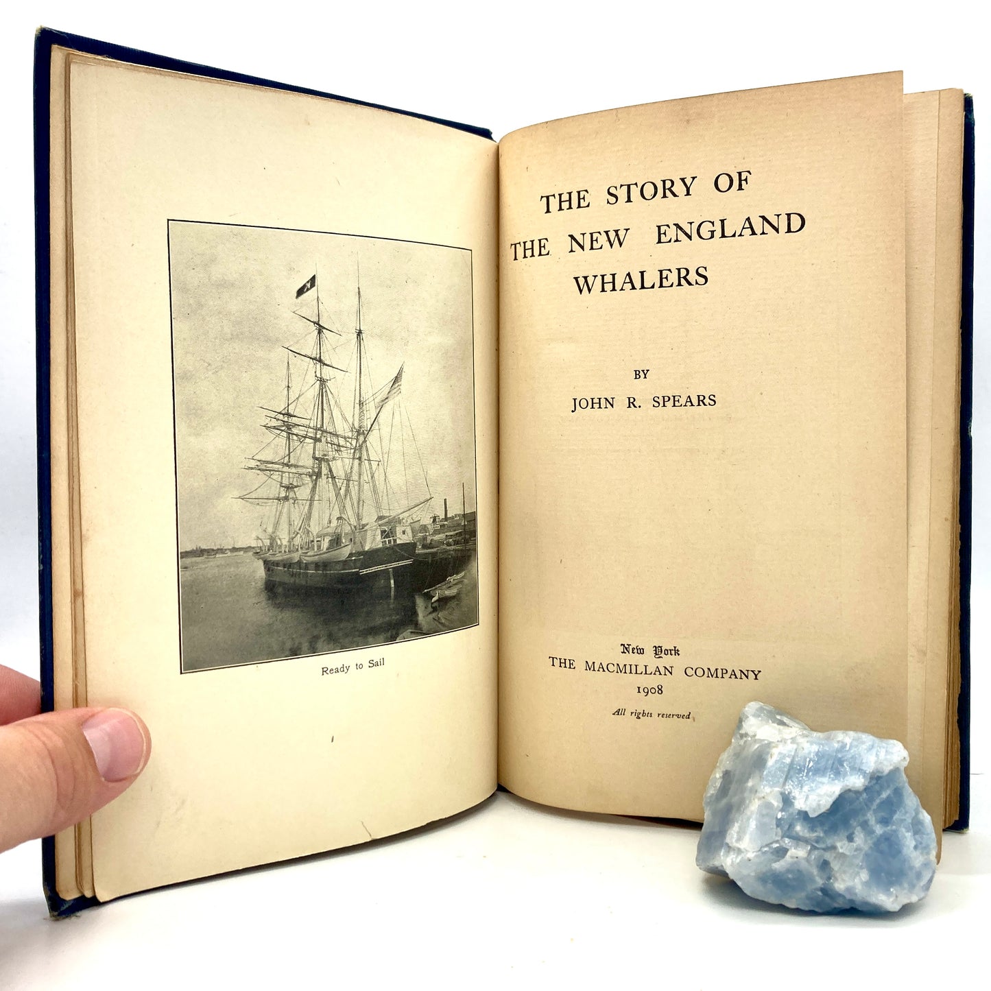 SPEARS, John R. "The Story of the New England Whalers" [Macmillan, 1908] 1st Edition