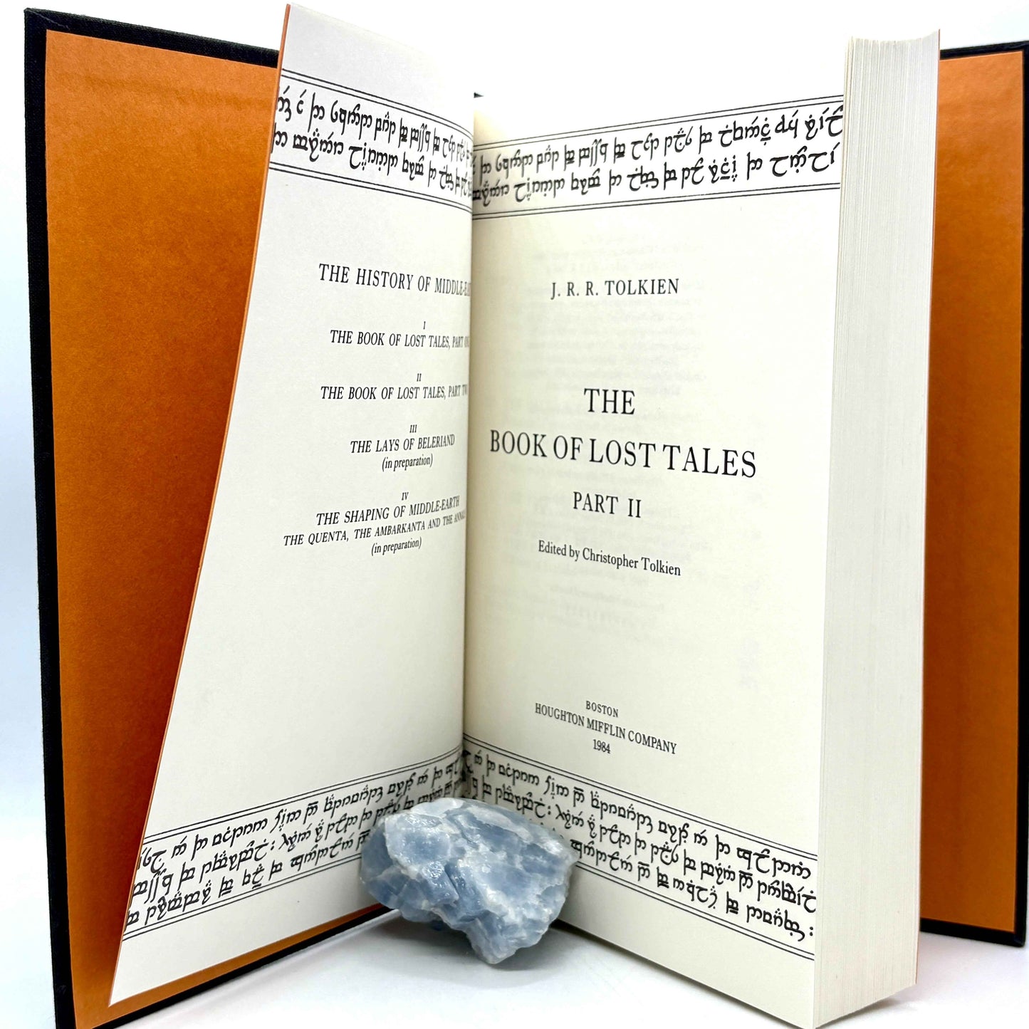 TOLKIEN, J.R.R. "The Book of Lost Tales, Part Two" [Houghton Mifflin, 1984] 1st Edition