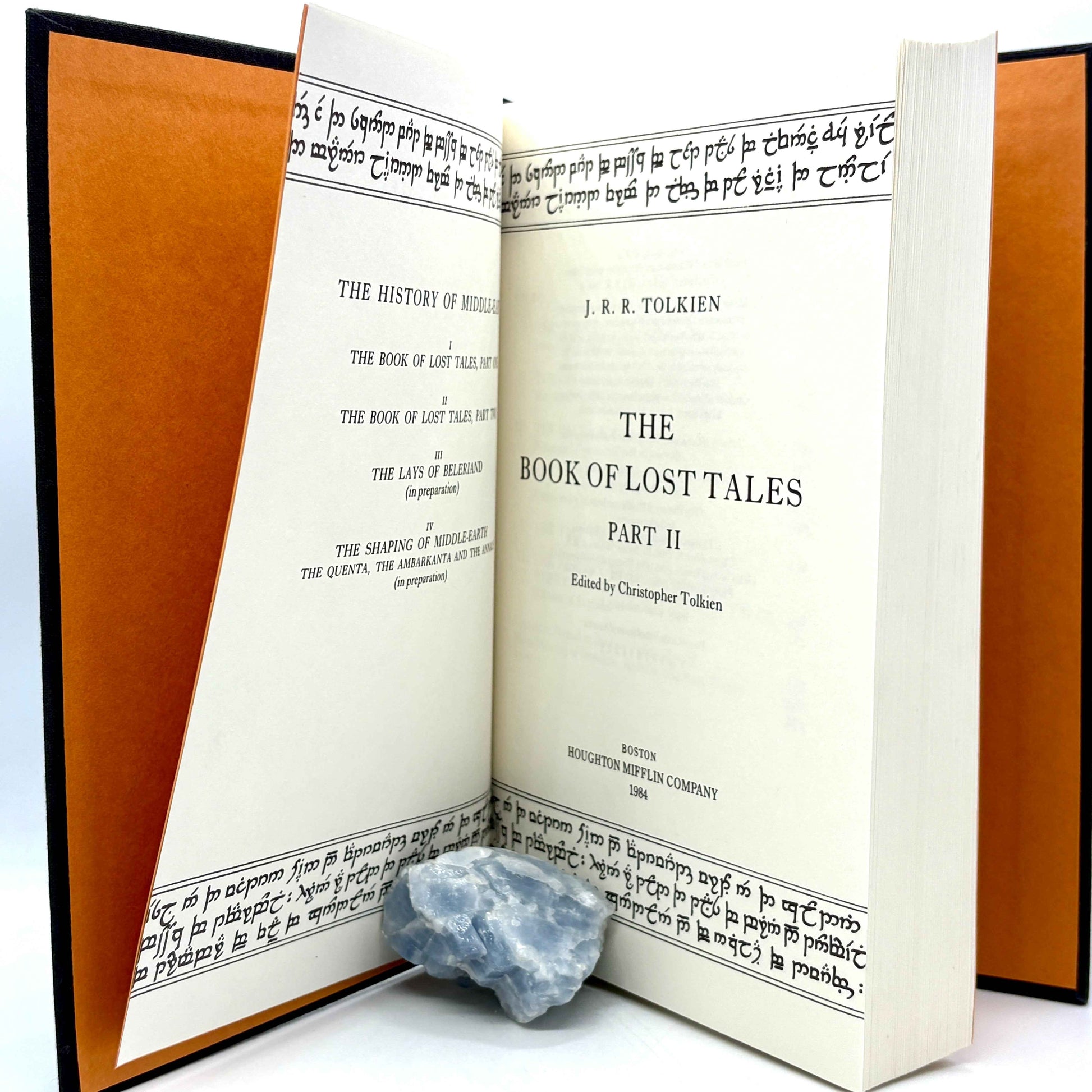 TOLKIEN, J.R.R. "The Book of Lost Tales, Part Two" [Houghton Mifflin, 1984] 1st Edition