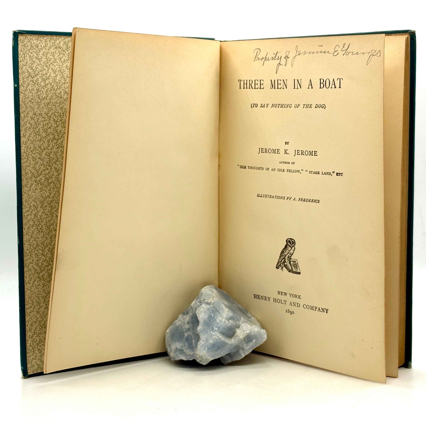 JEROME, Jerome K. “Three Men in a Boat” [Henry Holt, 1890] 1st Edition